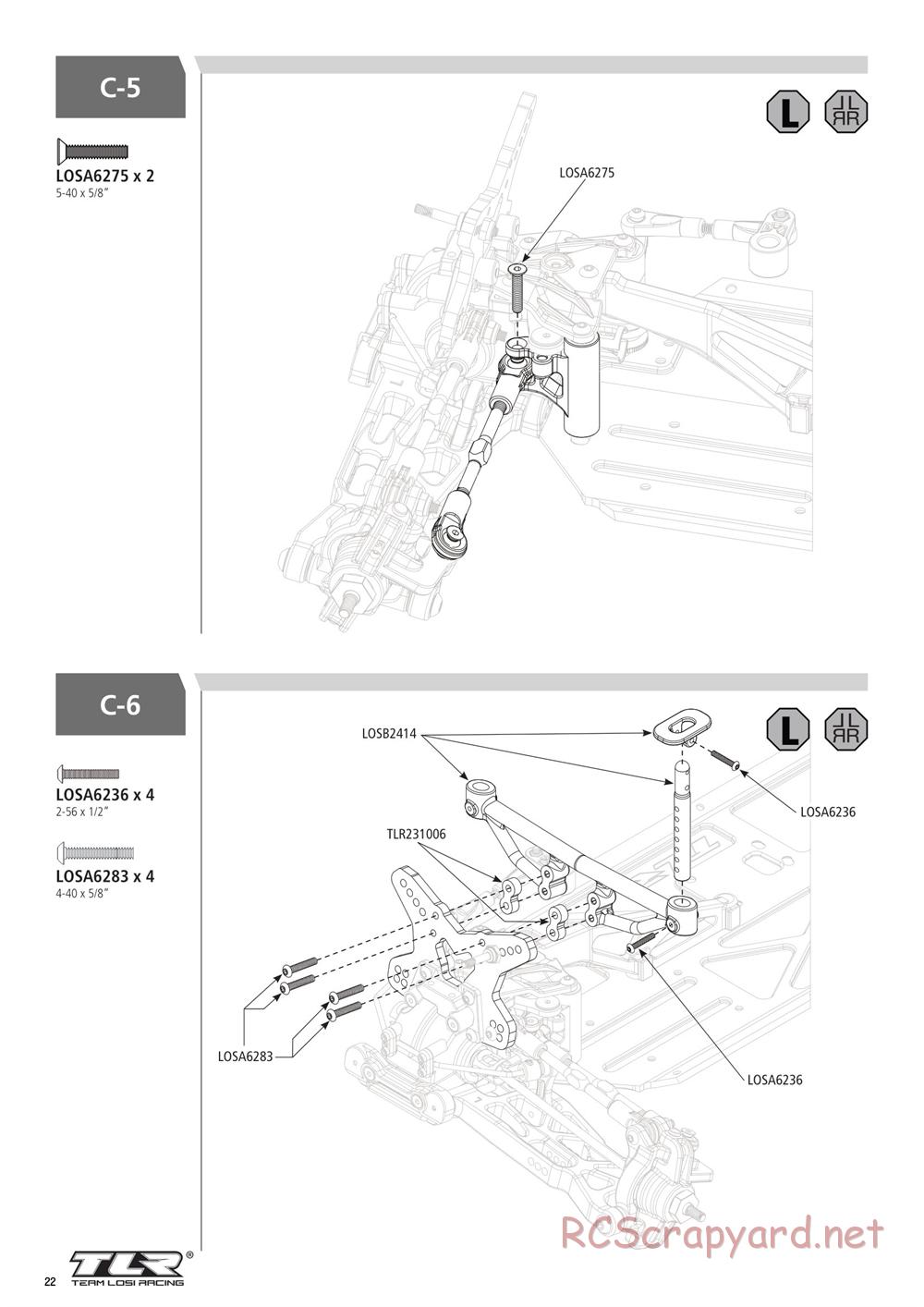 Team Losi - Ten-SCTE 3.0 - Manual - Page 22