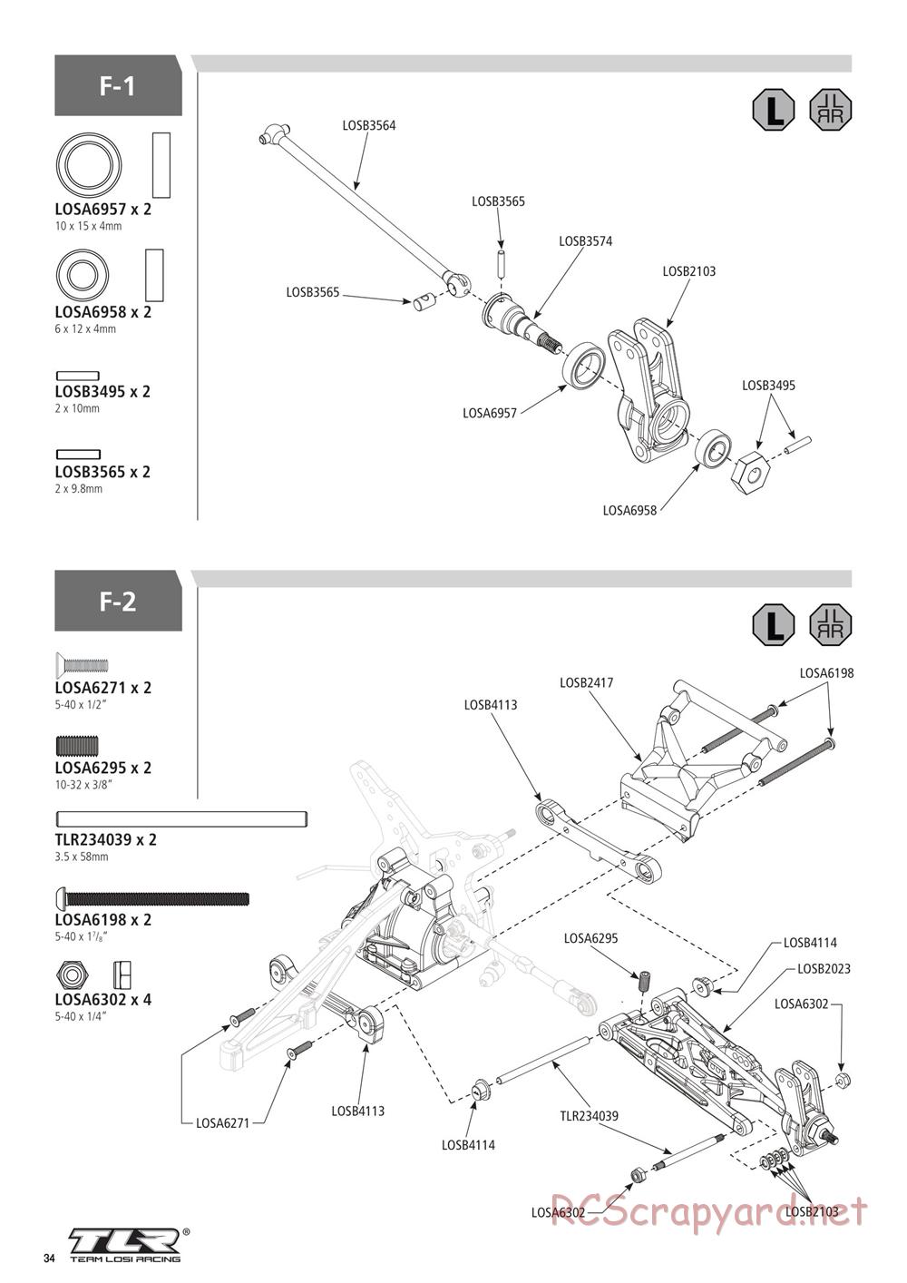 Team Losi - Ten-SCTE 3.0 - Manual - Page 34