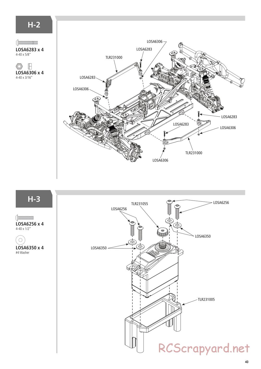 Team Losi - Ten-SCTE 3.0 - Manual - Page 43