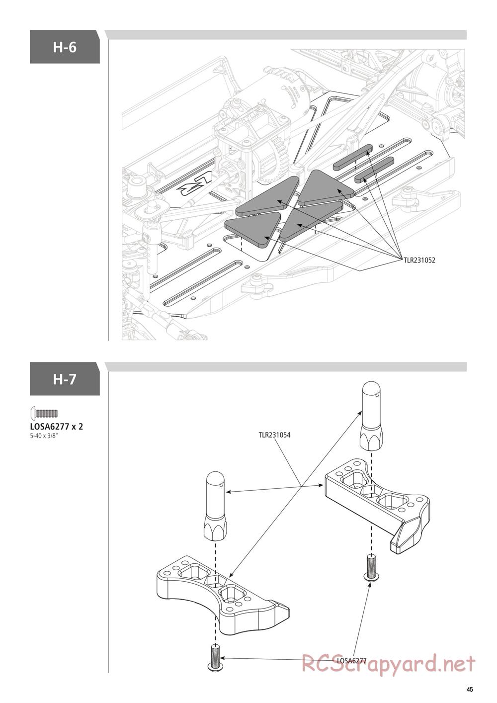 Team Losi - Ten-SCTE 3.0 - Manual - Page 45