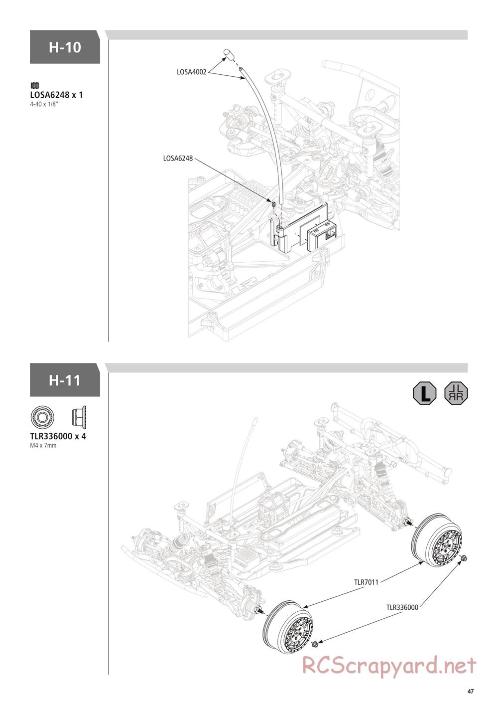 Team Losi - Ten-SCTE 3.0 - Manual - Page 47