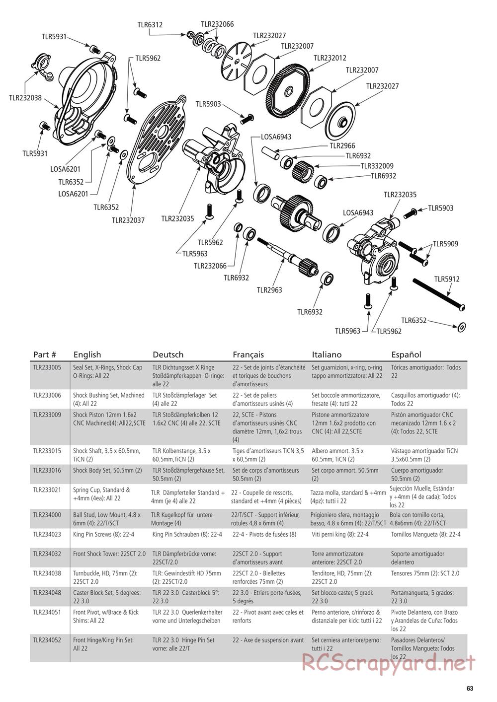 Team Losi - 22SCT 3.0 Race - Manual - Page 4