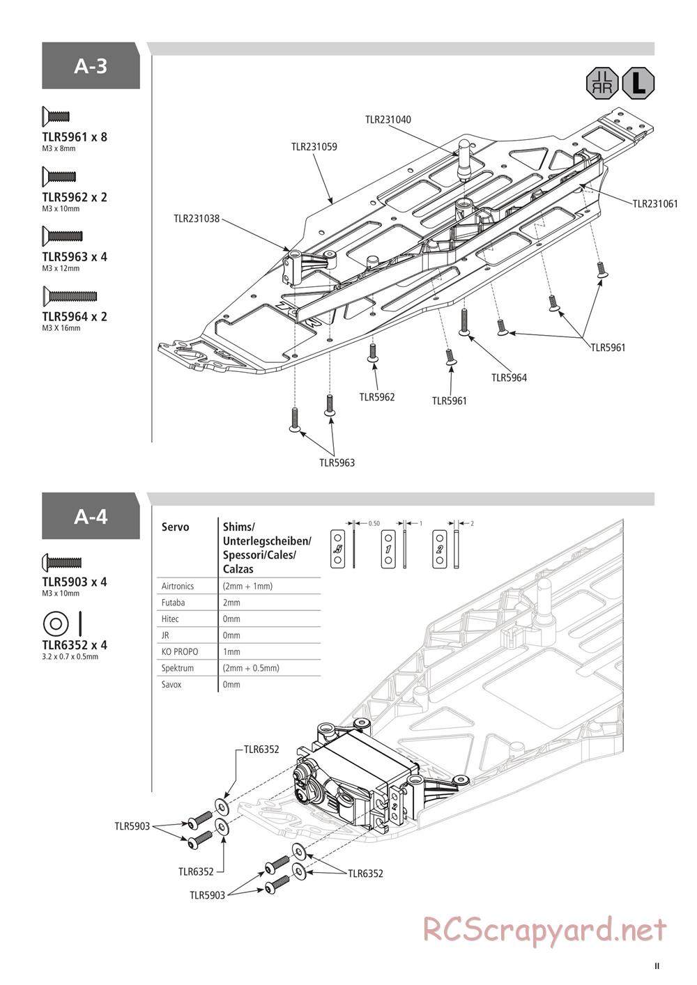Team Losi - 22SCT 3.0 Race - Manual - Page 11