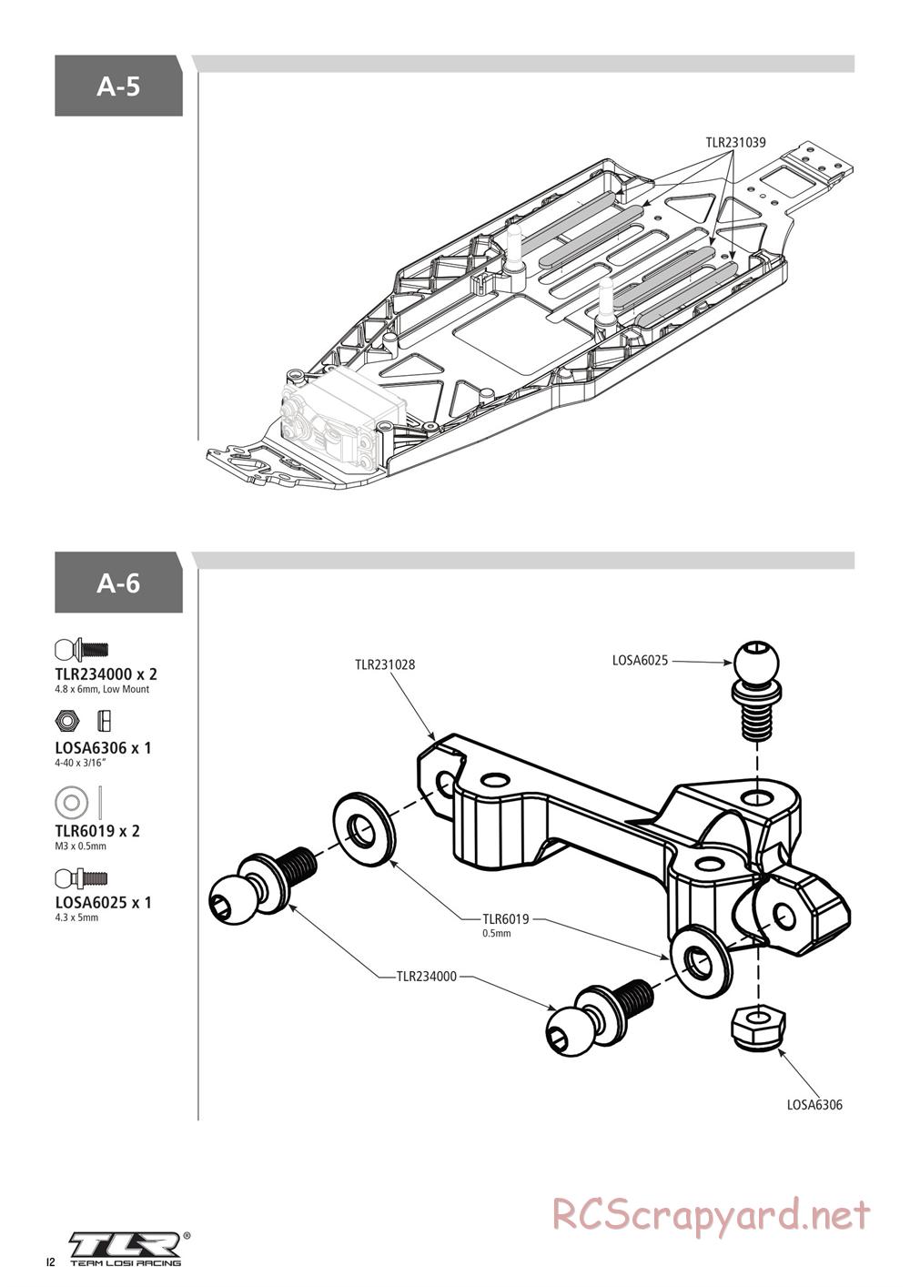 Team Losi - 22SCT 3.0 Race - Manual - Page 12