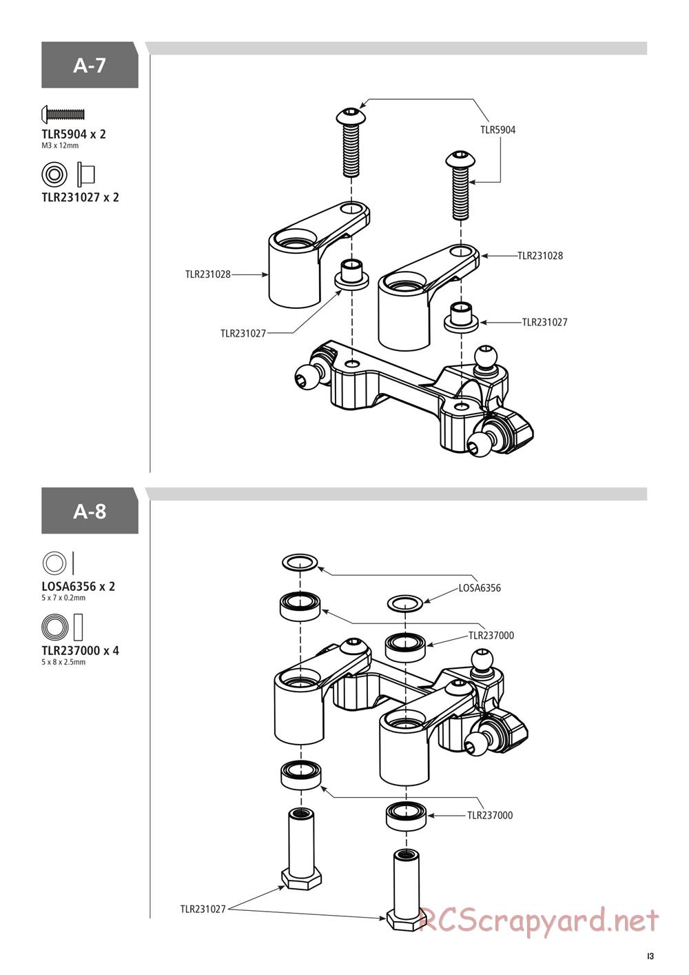 Team Losi - 22SCT 3.0 Race - Manual - Page 13