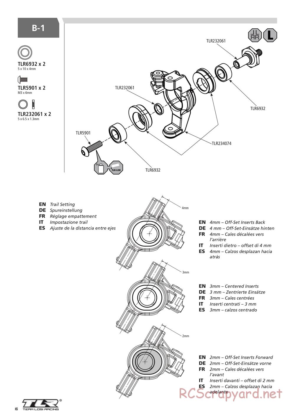 Team Losi - 22SCT 3.0 Race - Manual - Page 16