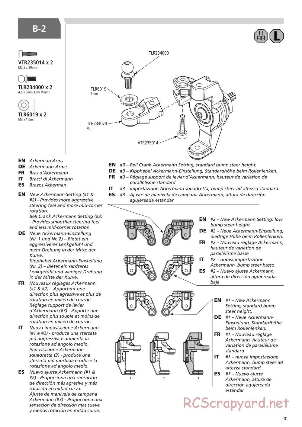 Team Losi - 22SCT 3.0 Race - Manual - Page 17