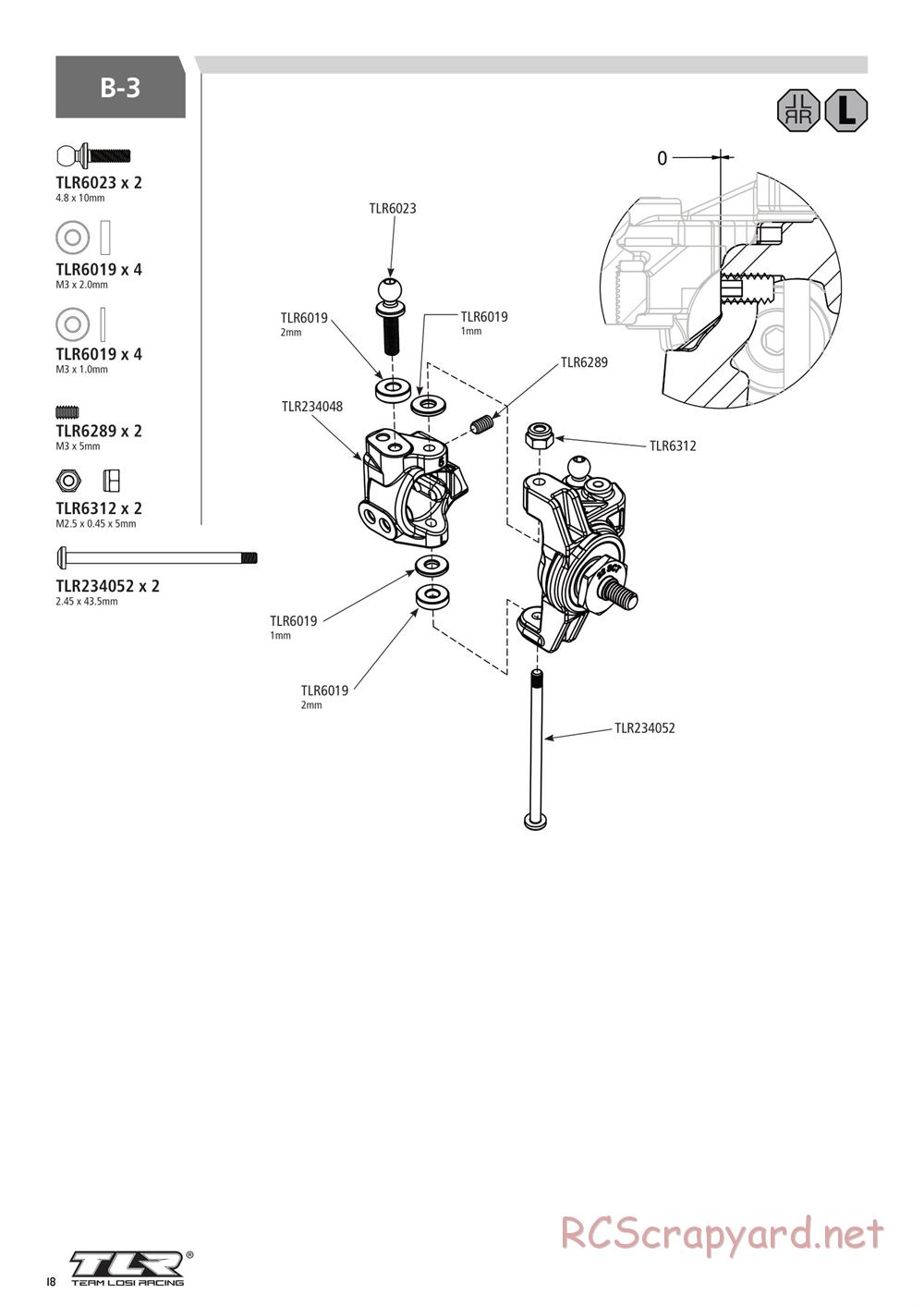 Team Losi - 22SCT 3.0 Race - Manual - Page 18