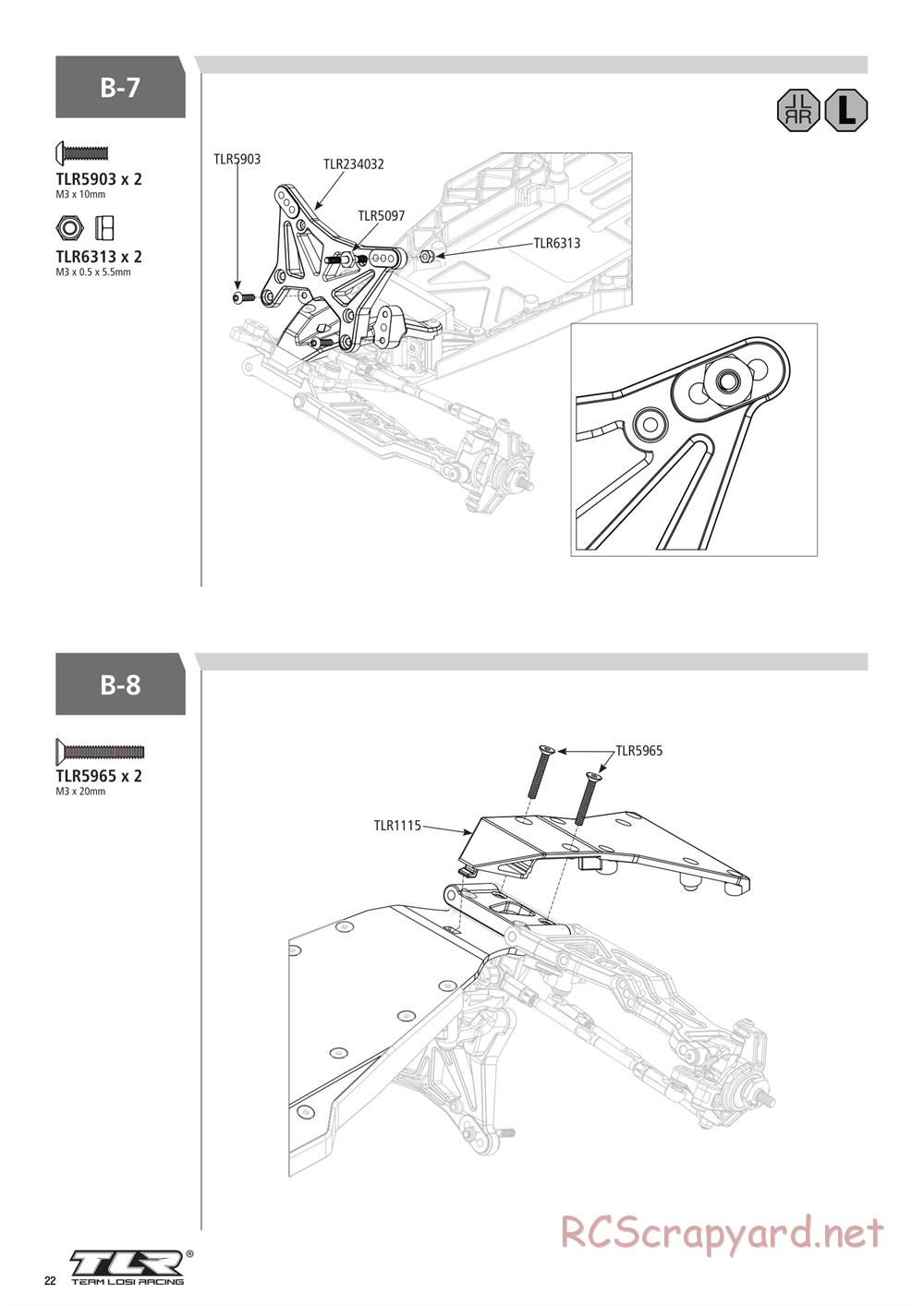 Team Losi - 22SCT 3.0 Race - Manual - Page 22