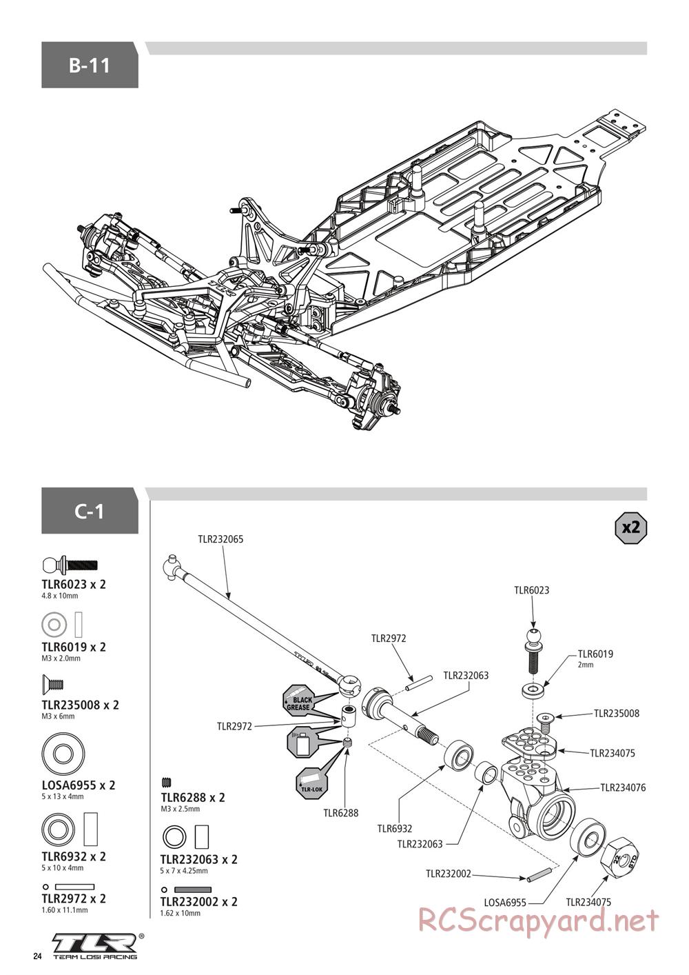 Team Losi - 22SCT 3.0 Race - Manual - Page 24