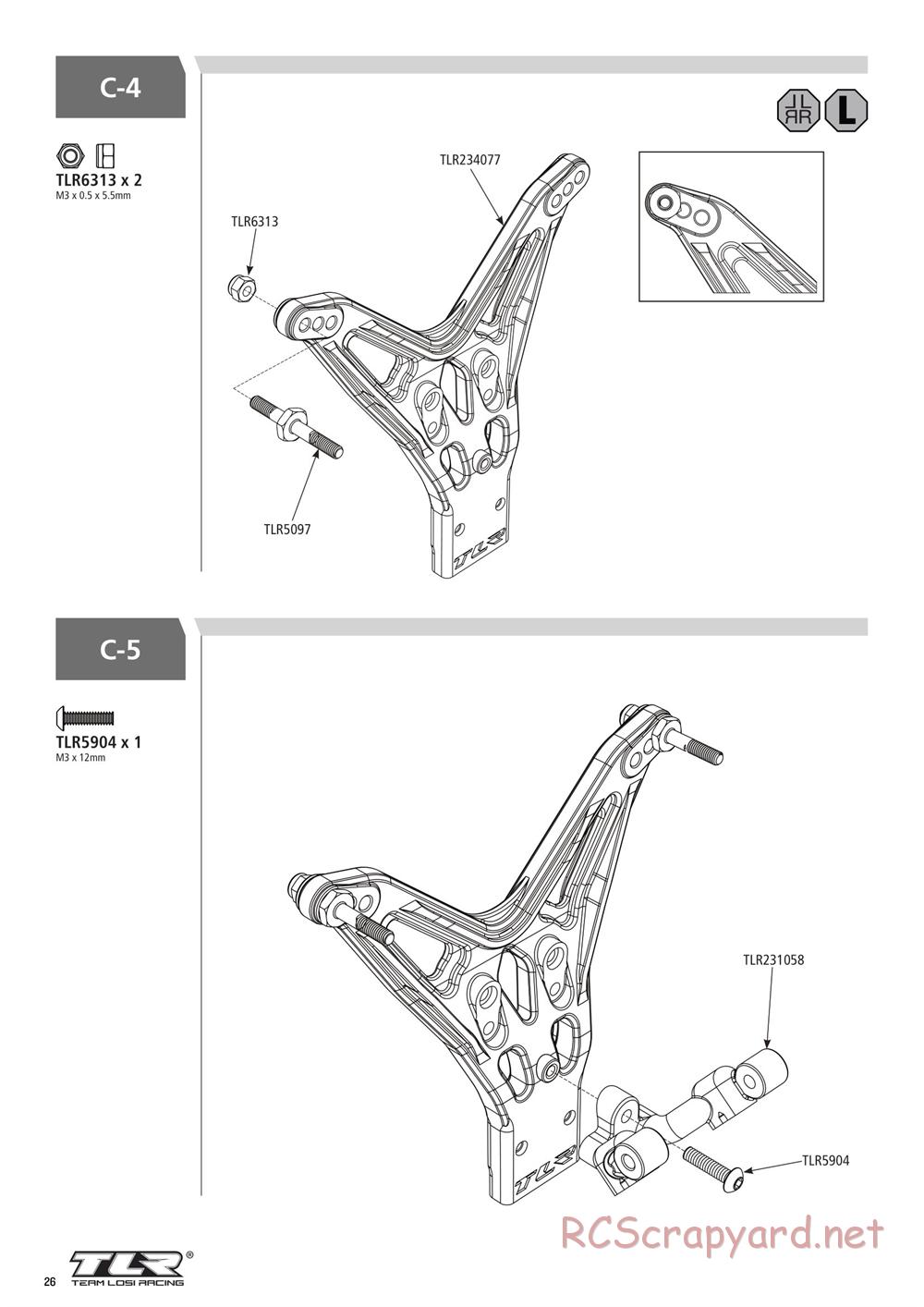 Team Losi - 22SCT 3.0 Race - Manual - Page 26