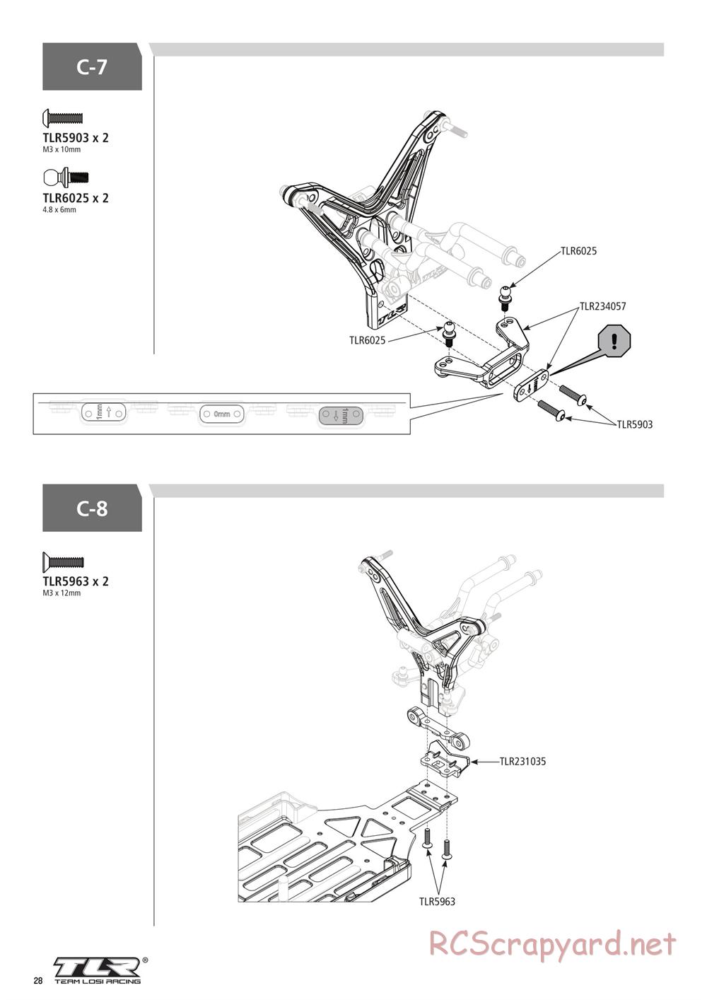 Team Losi - 22SCT 3.0 Race - Manual - Page 28