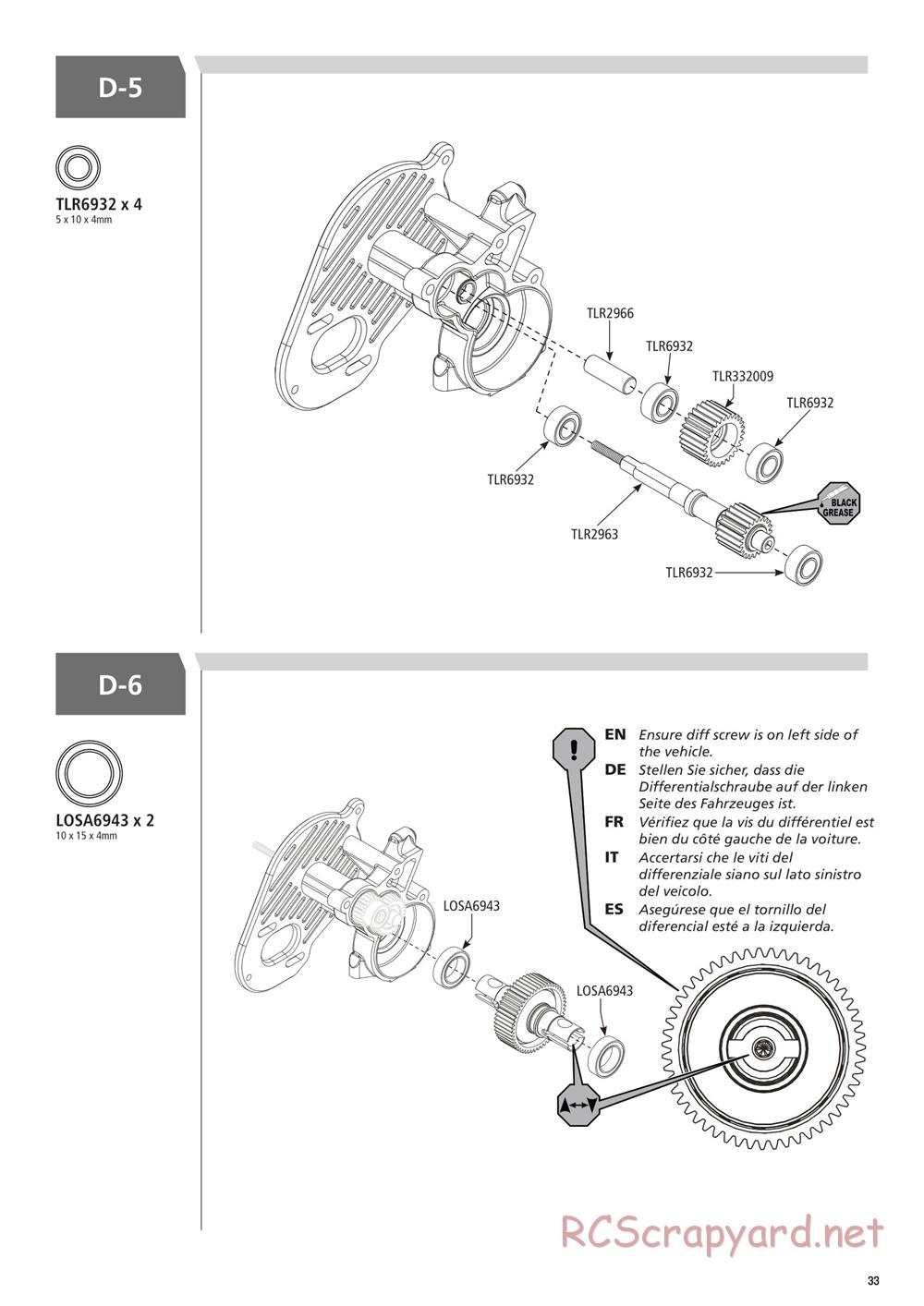 Team Losi - 22SCT 3.0 Race - Manual - Page 33