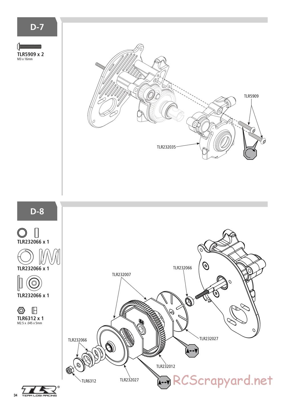 Team Losi - 22SCT 3.0 Race - Manual - Page 34