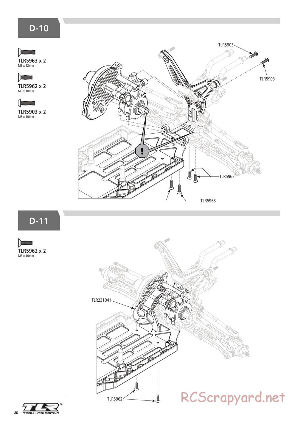 Team Losi - 22SCT 3.0 Race - Manual - Page 36