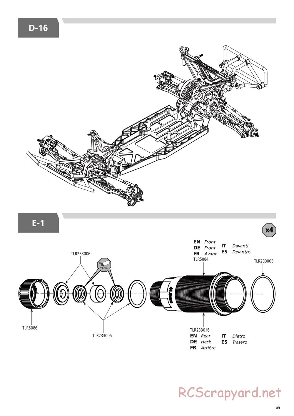 Team Losi - 22SCT 3.0 Race - Manual - Page 39