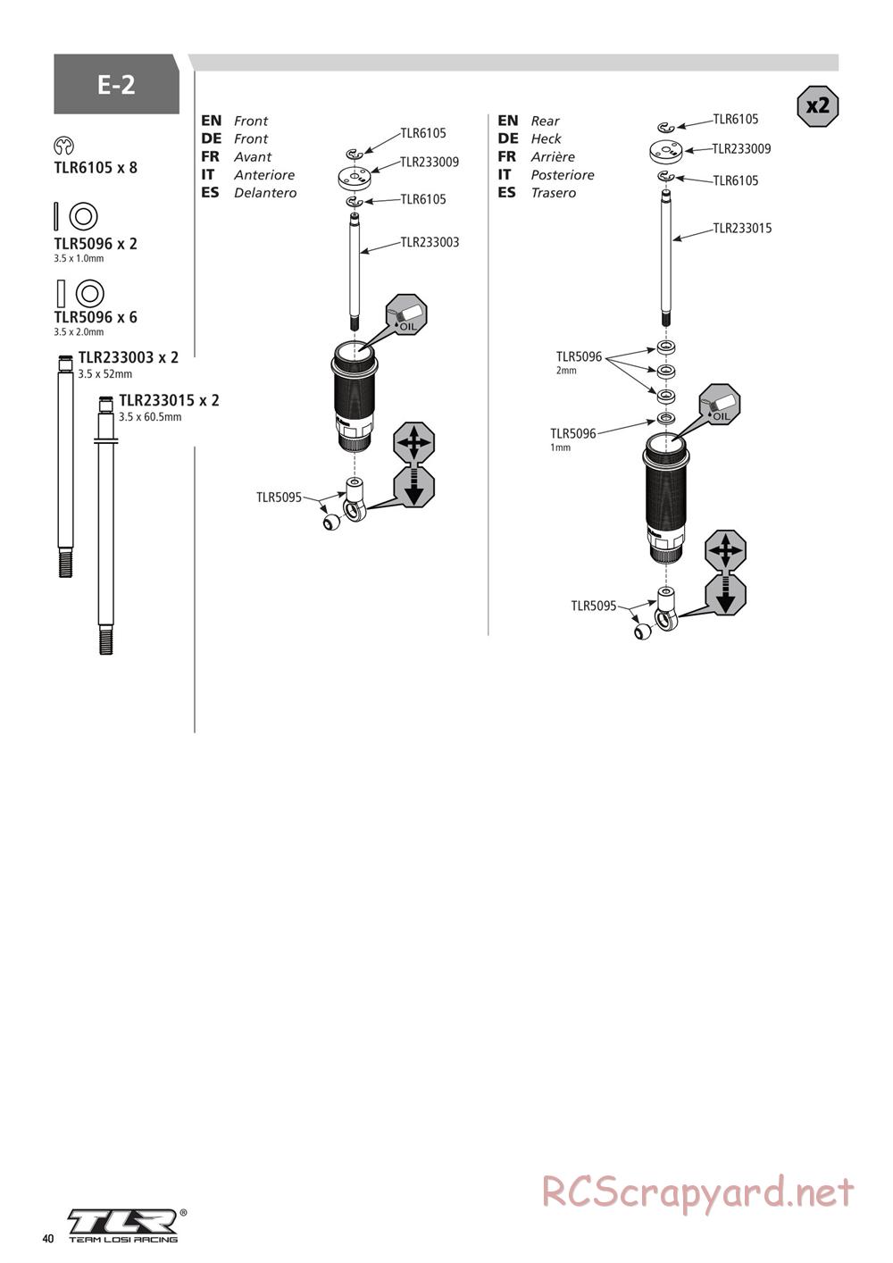 Team Losi - 22SCT 3.0 Race - Manual - Page 40