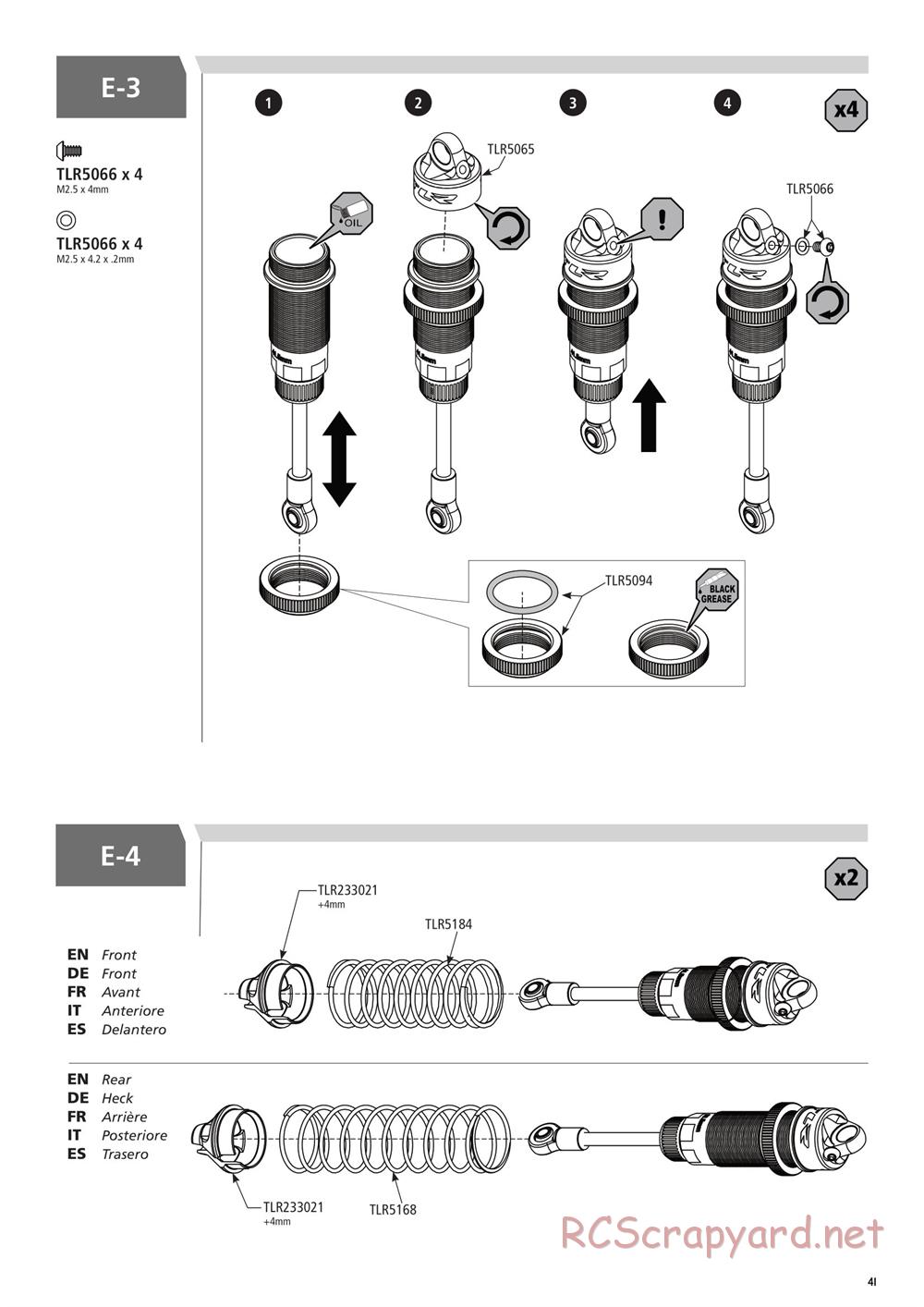 Team Losi - 22SCT 3.0 Race - Manual - Page 41