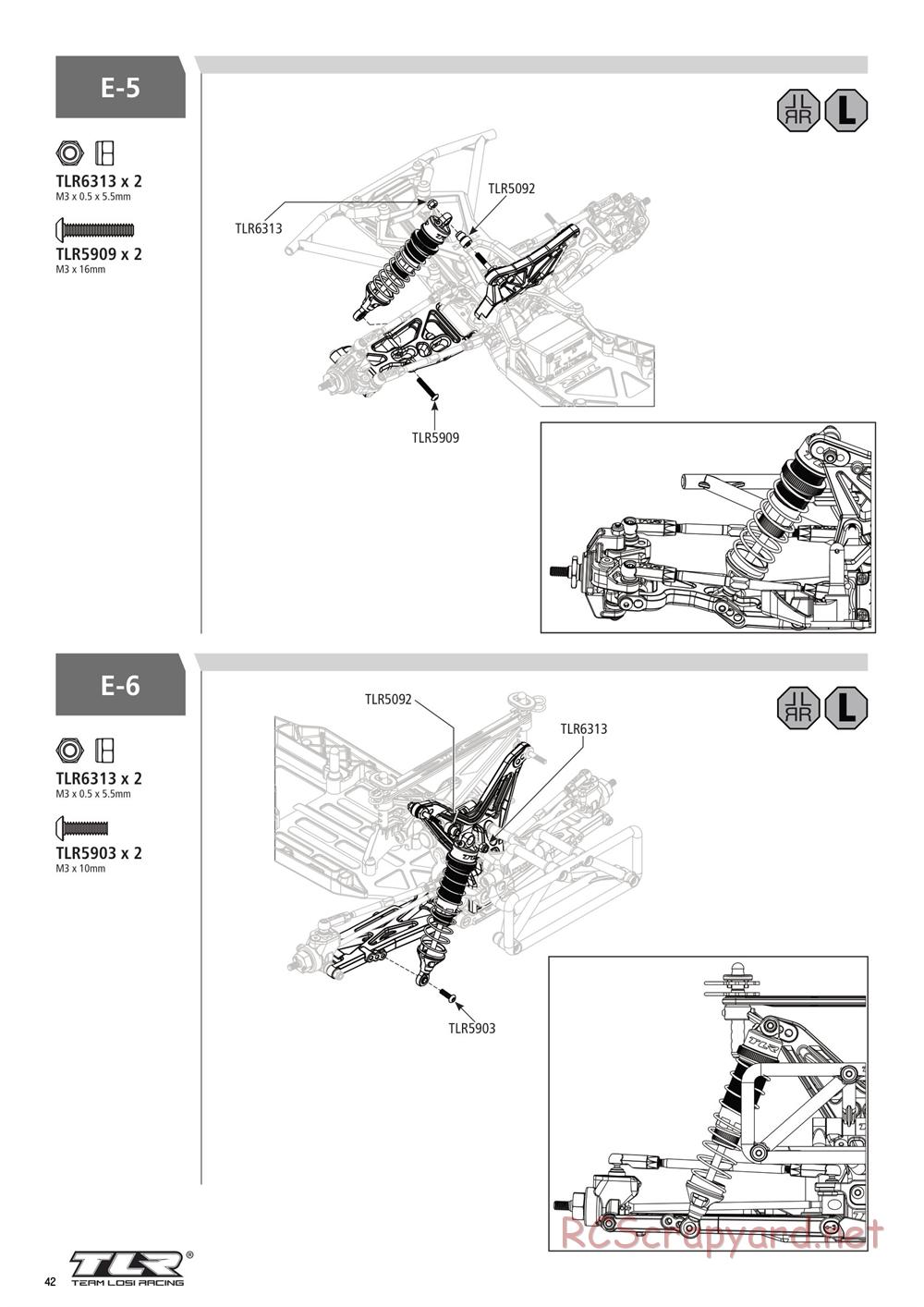 Team Losi - 22SCT 3.0 Race - Manual - Page 42