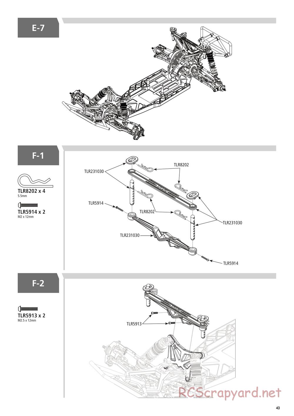 Team Losi - 22SCT 3.0 Race - Manual - Page 43