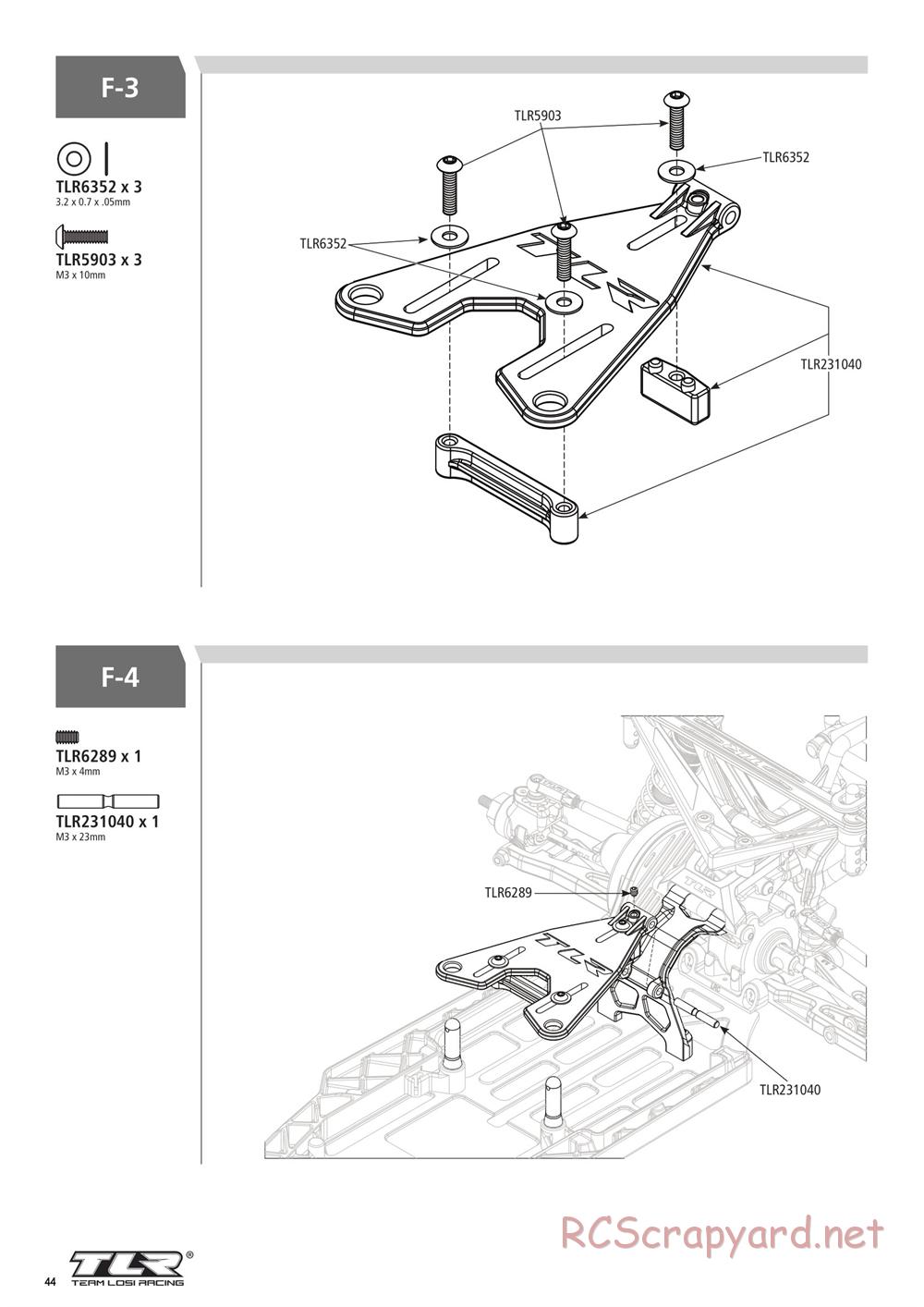 Team Losi - 22SCT 3.0 Race - Manual - Page 44