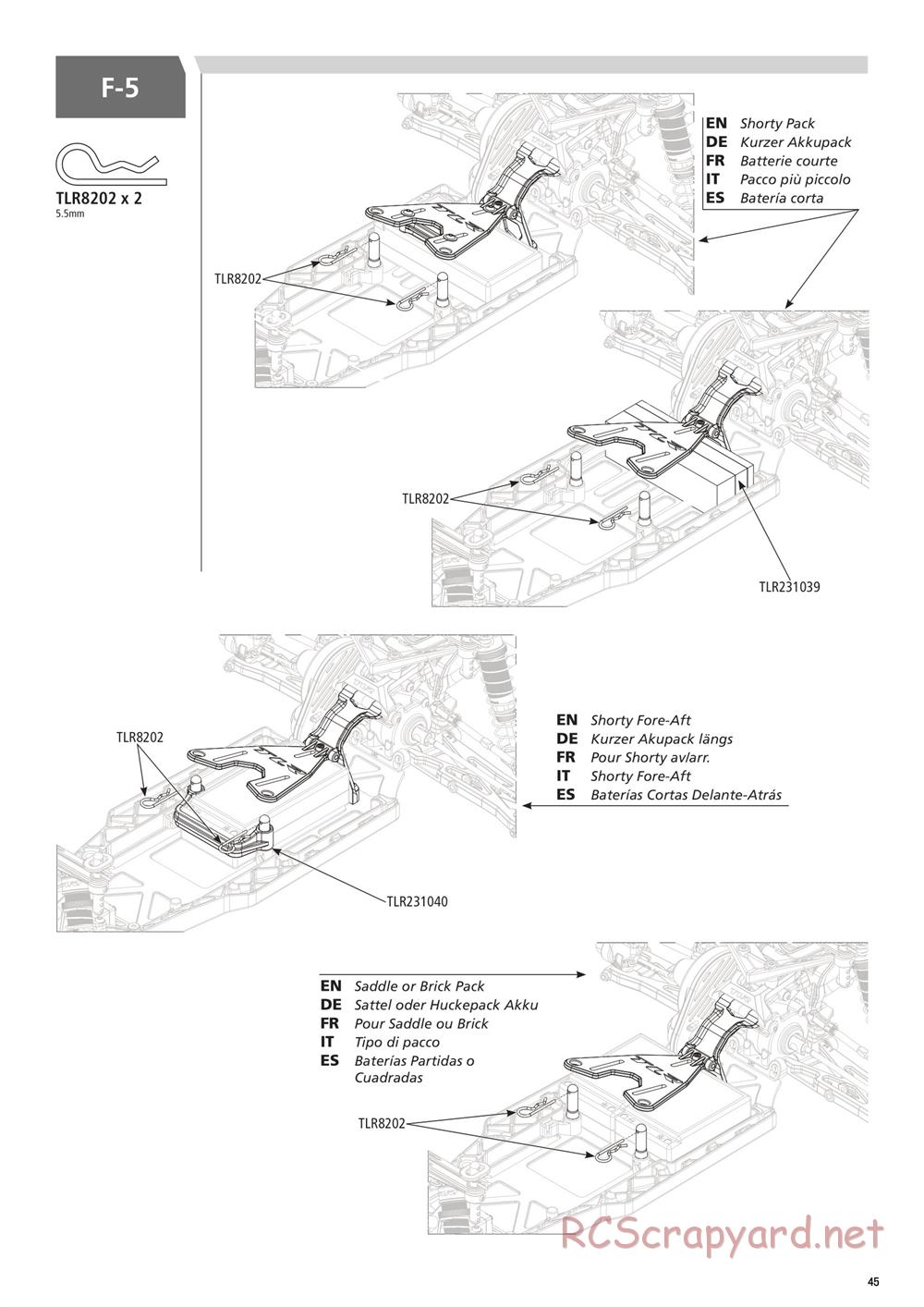 Team Losi - 22SCT 3.0 Race - Manual - Page 45