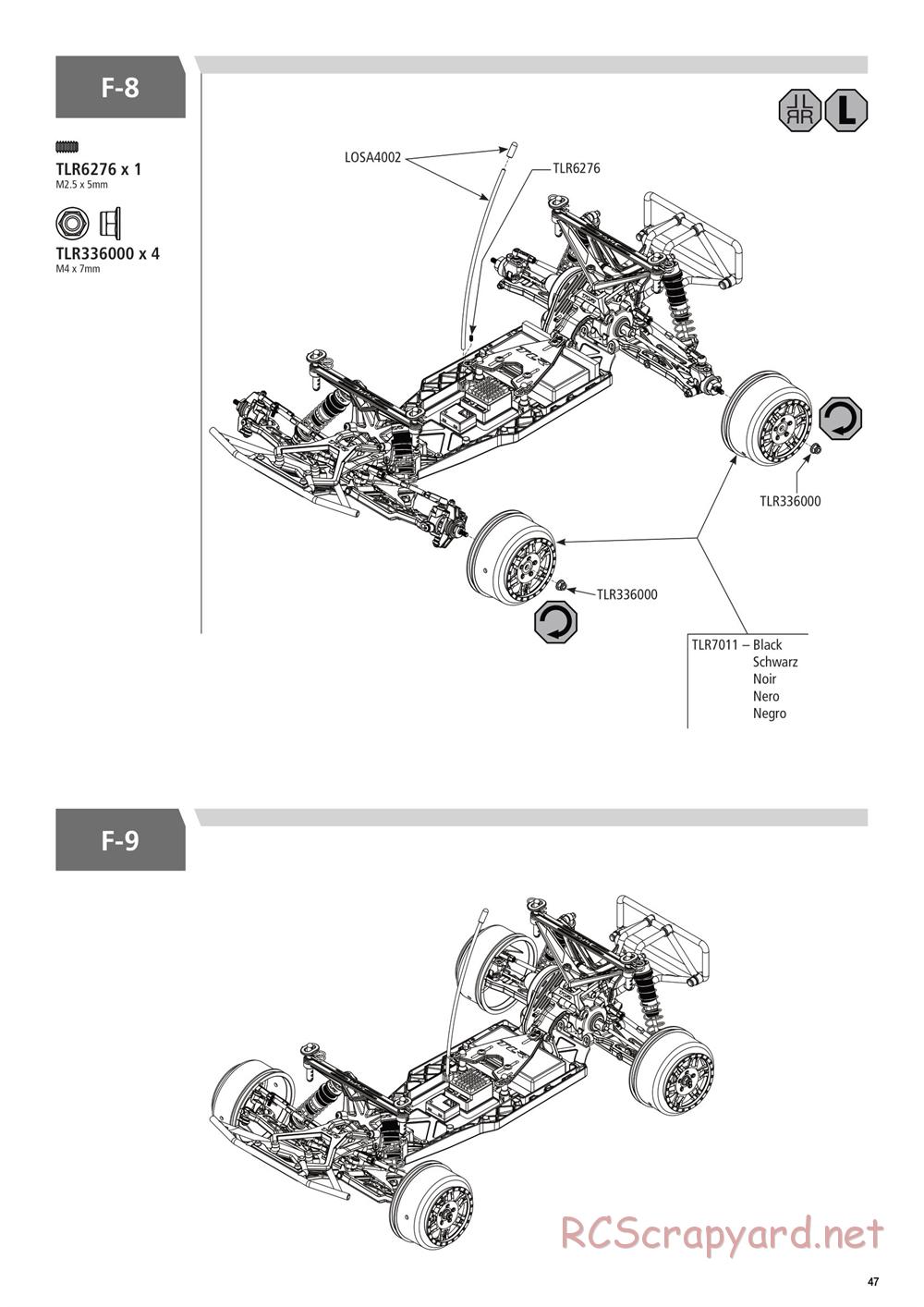 Team Losi - 22SCT 3.0 Race - Manual - Page 47