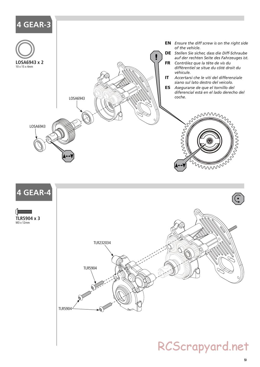 Team Losi - 22SCT 3.0 Race - Manual - Page 51