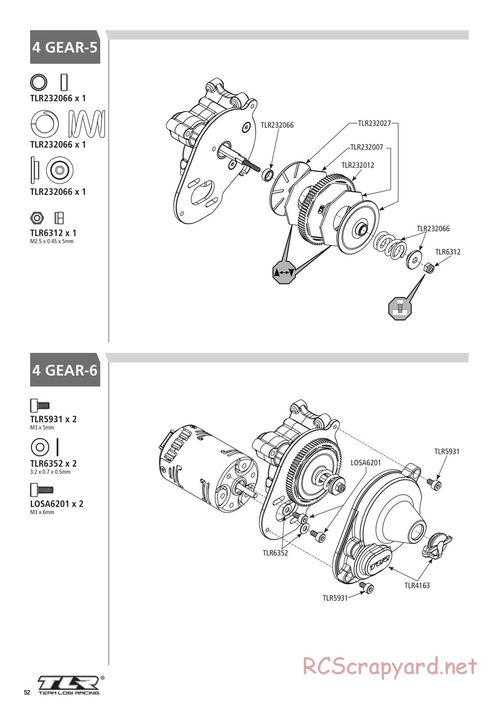 Team Losi - 22SCT 3.0 Race - Manual - Page 52