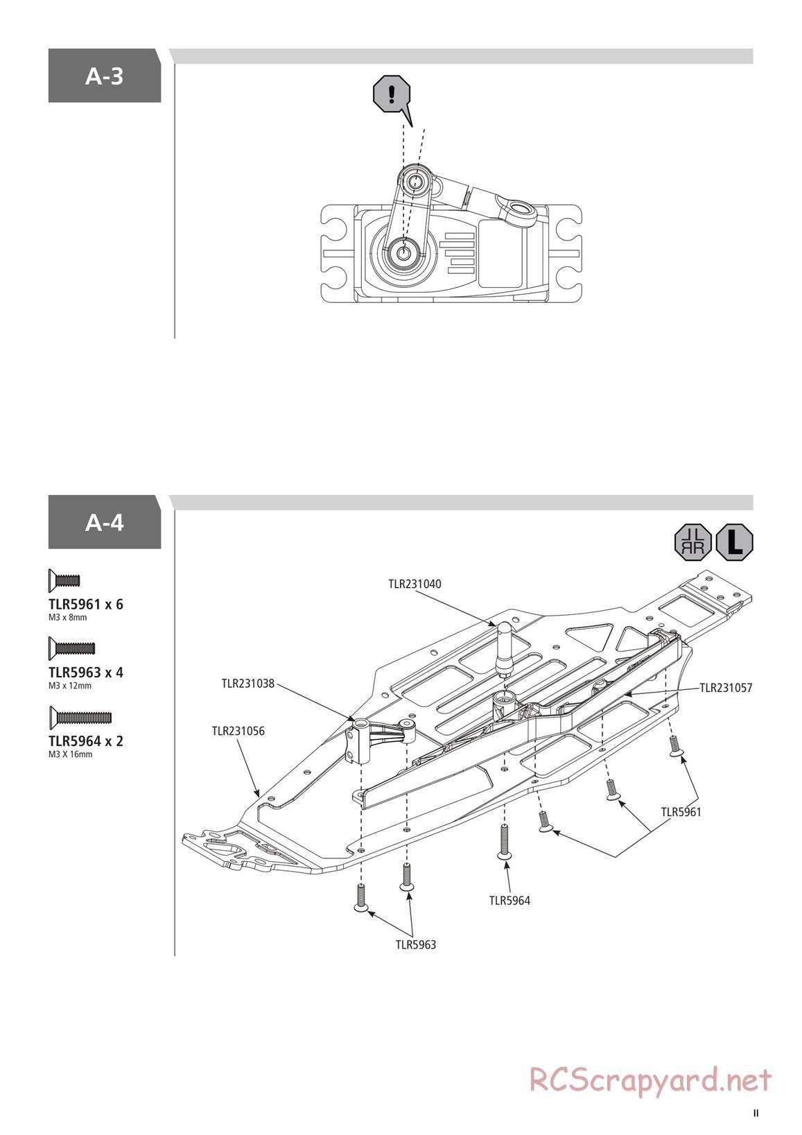 Team Losi - TLR 22 3.0 Spec Racer MM Race - Manual - Page 11