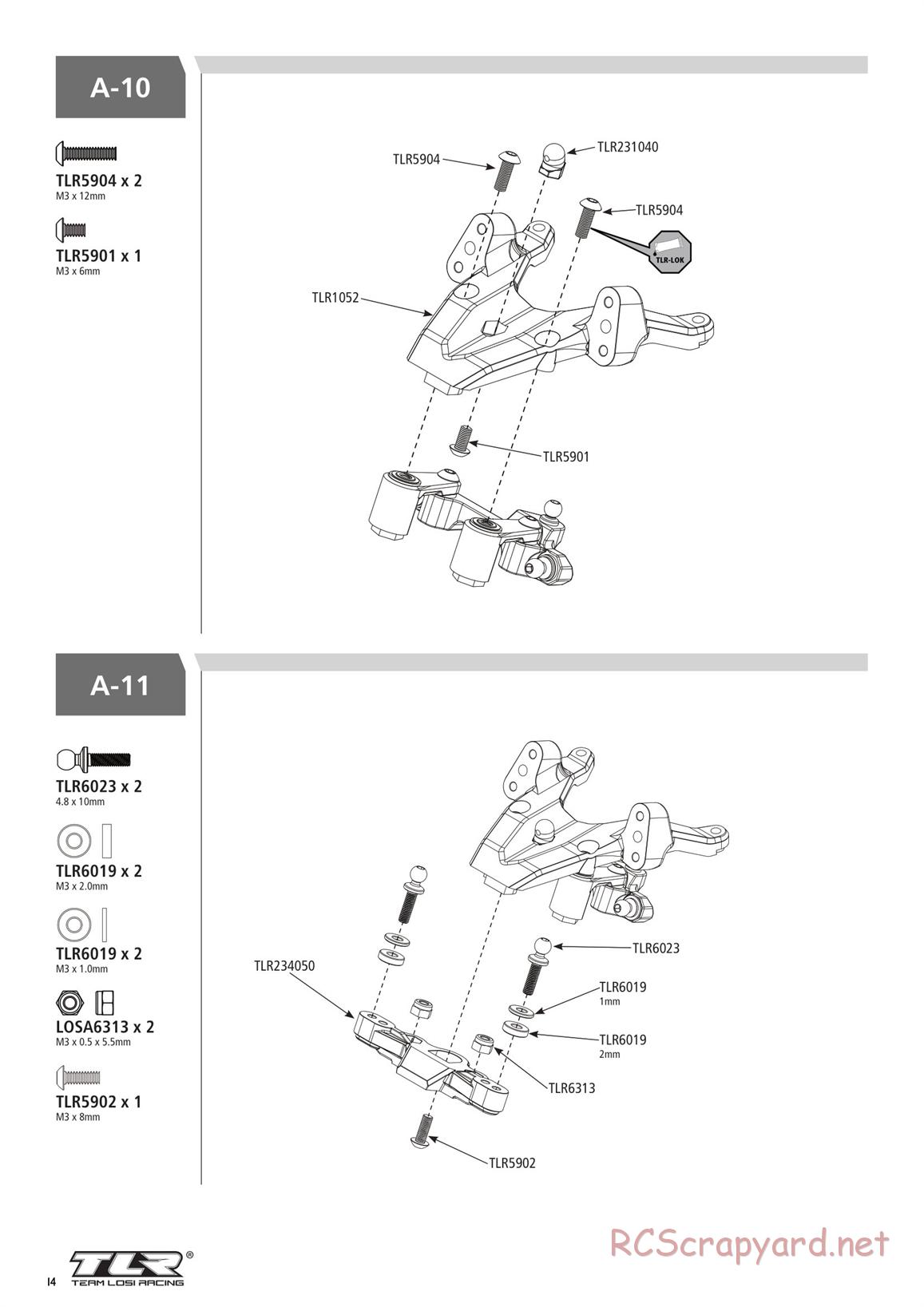 Team Losi - TLR 22 3.0 Spec Racer MM Race - Manual - Page 14