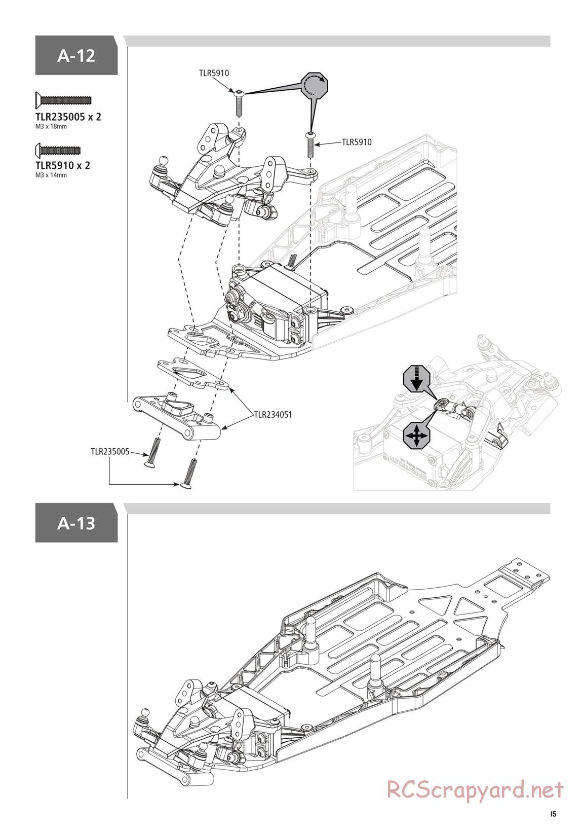 Team Losi - TLR 22 3.0 Spec Racer MM Race - Manual - Page 15