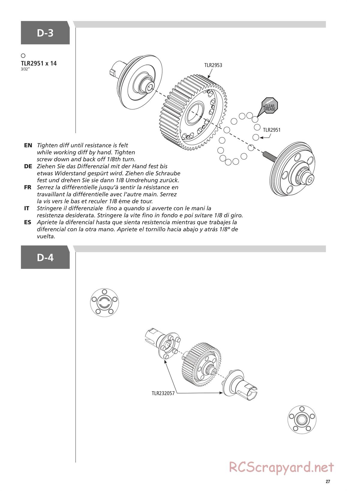 Team Losi - TLR 22 3.0 Spec Racer MM Race - Manual - Page 27