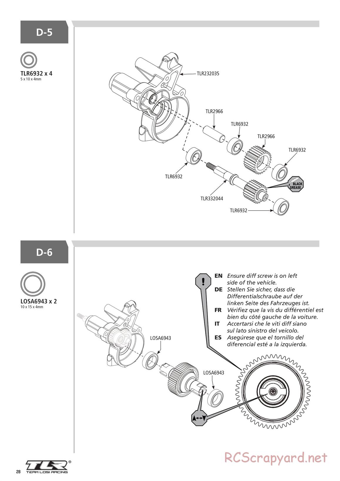 Team Losi - TLR 22 3.0 Spec Racer MM Race - Manual - Page 28