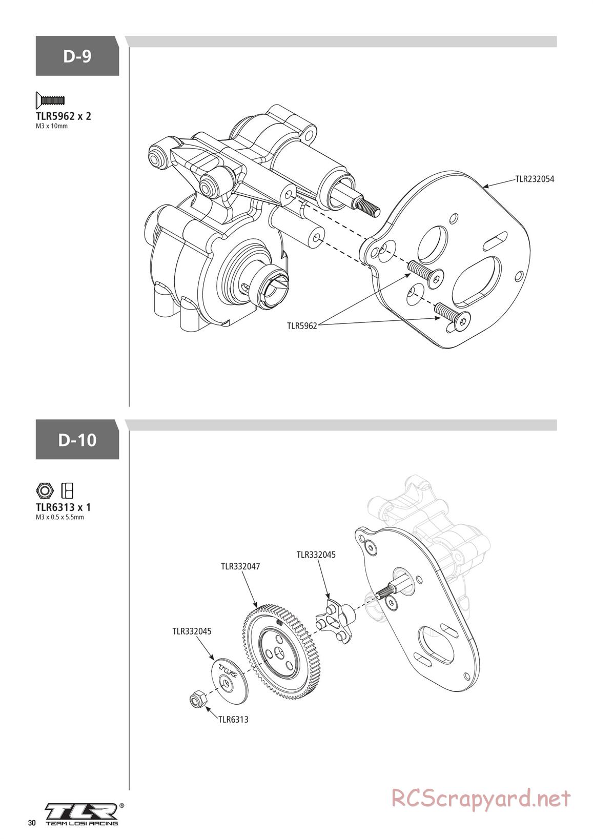 Team Losi - TLR 22 3.0 Spec Racer MM Race - Manual - Page 30