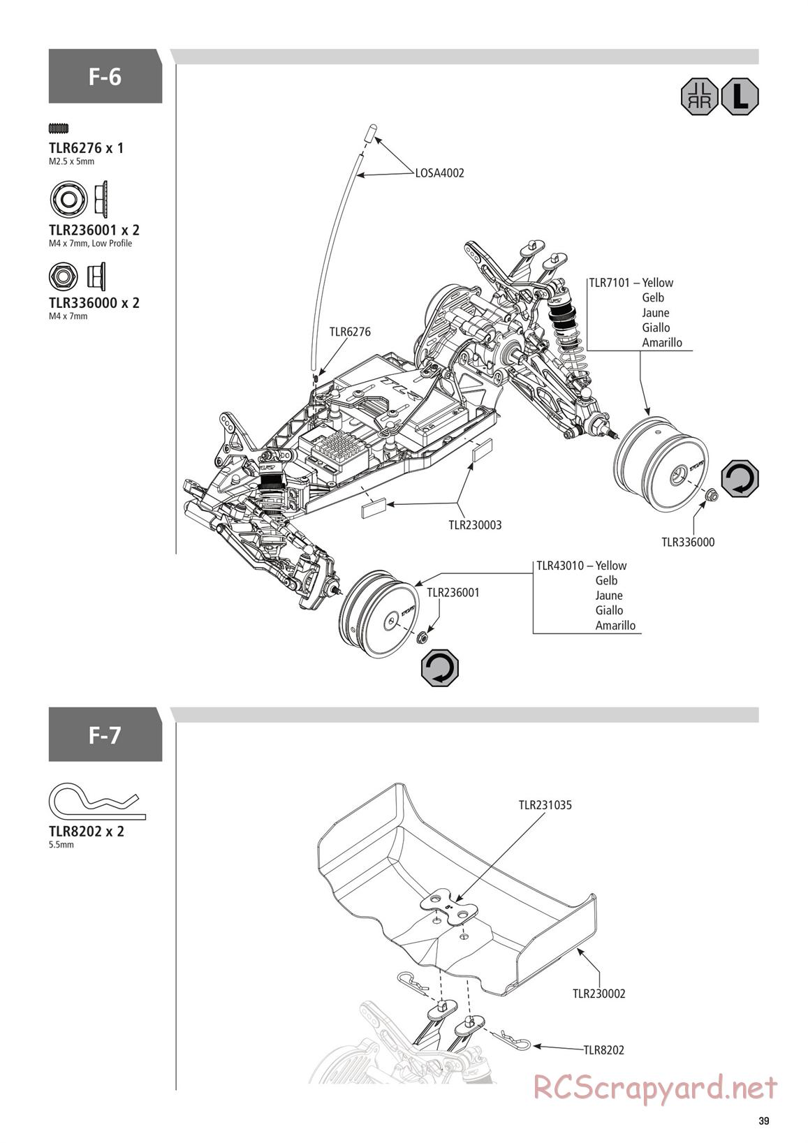Team Losi - TLR 22 3.0 Spec Racer MM Race - Manual - Page 39