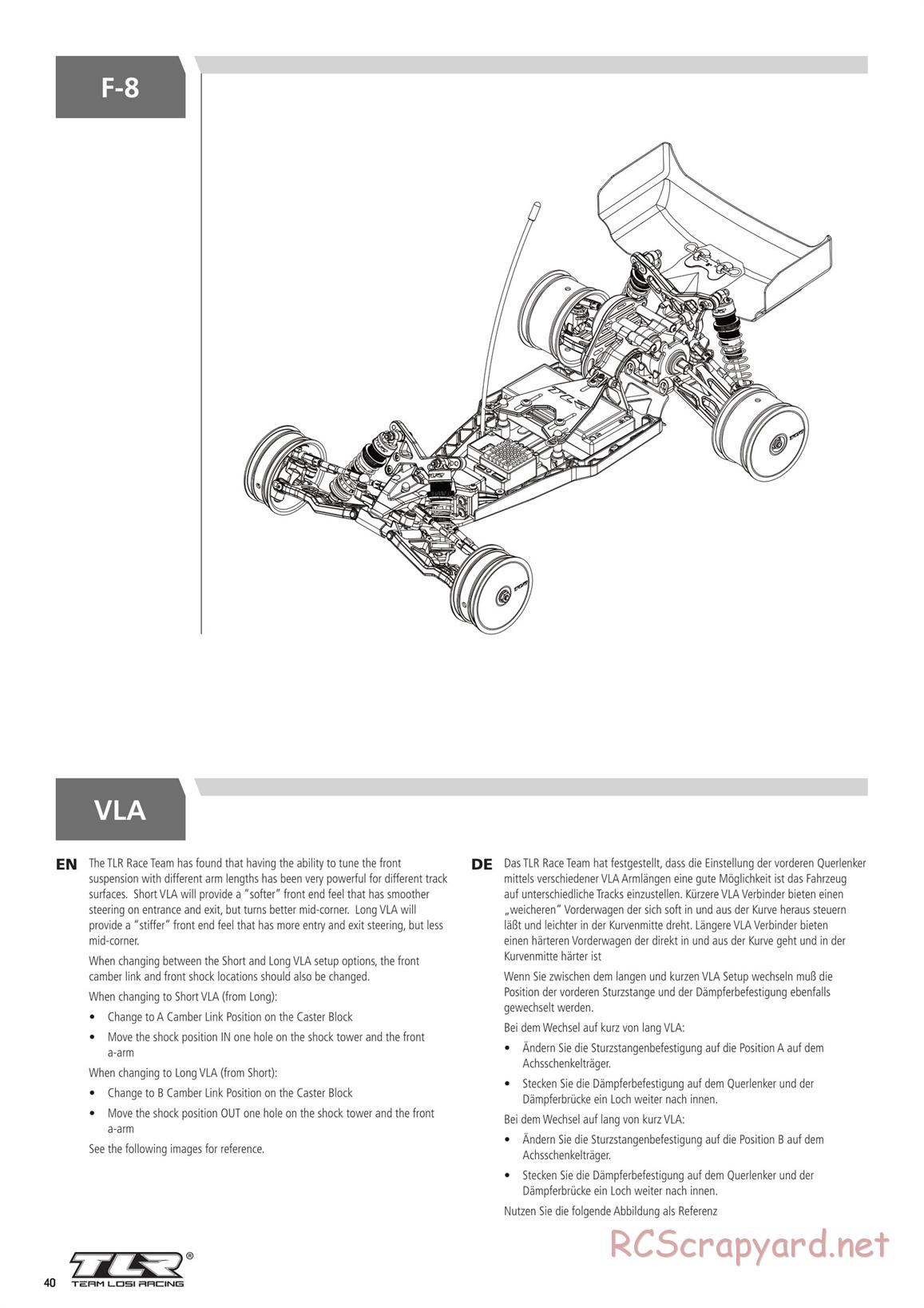 Team Losi - TLR 22 3.0 Spec Racer MM Race - Manual - Page 40