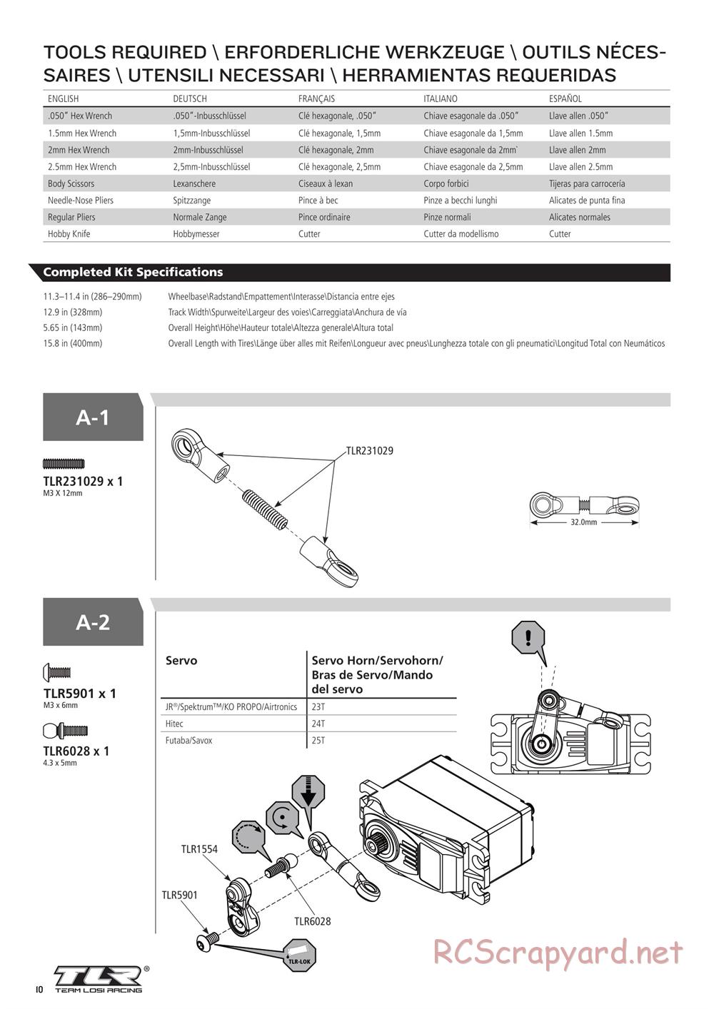 Team Losi - 22T 3.0 MM Race - Manual - Page 10