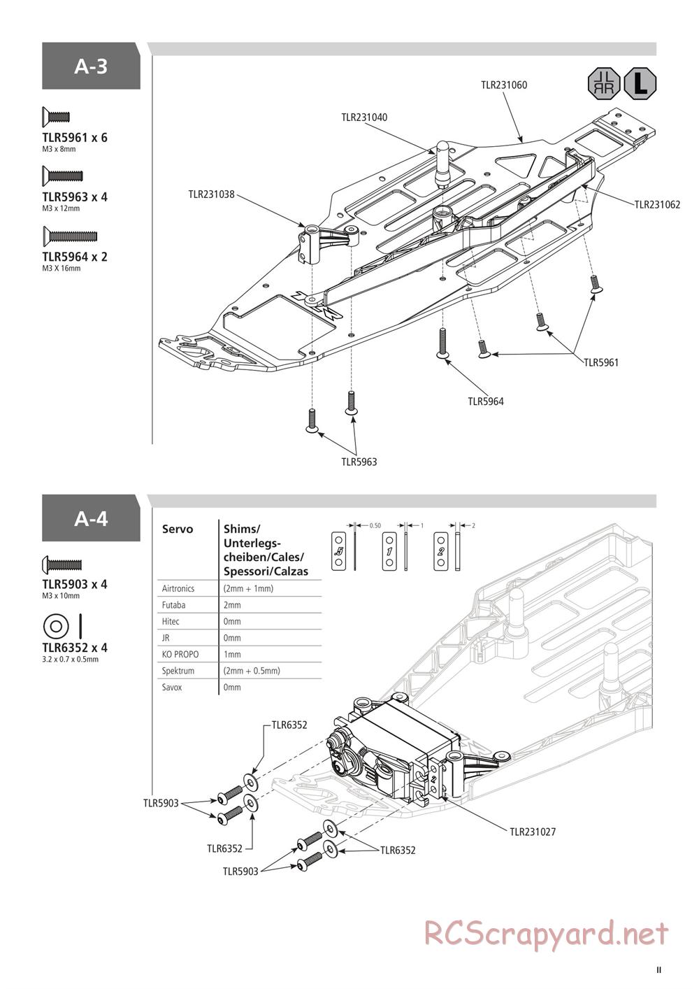 Team Losi - 22T 3.0 MM Race - Manual - Page 11