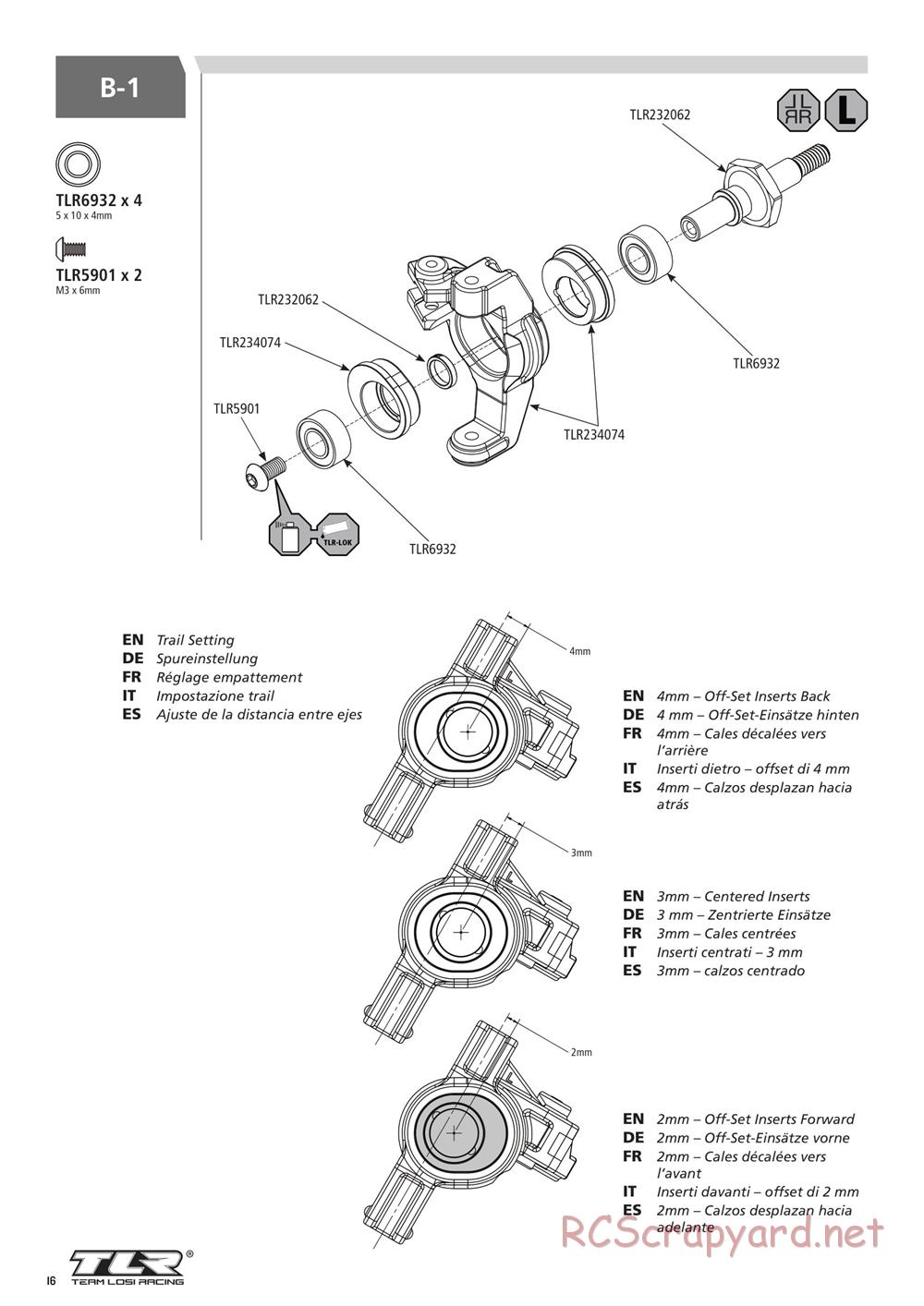 Team Losi - 22T 3.0 MM Race - Manual - Page 16
