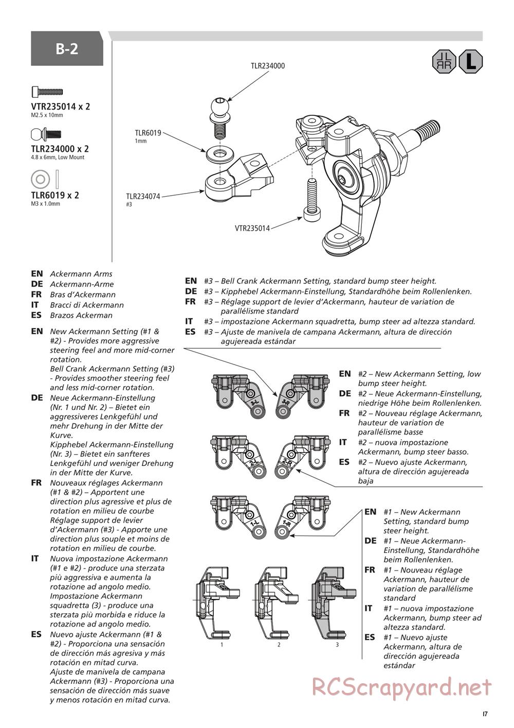 Team Losi - 22T 3.0 MM Race - Manual - Page 17