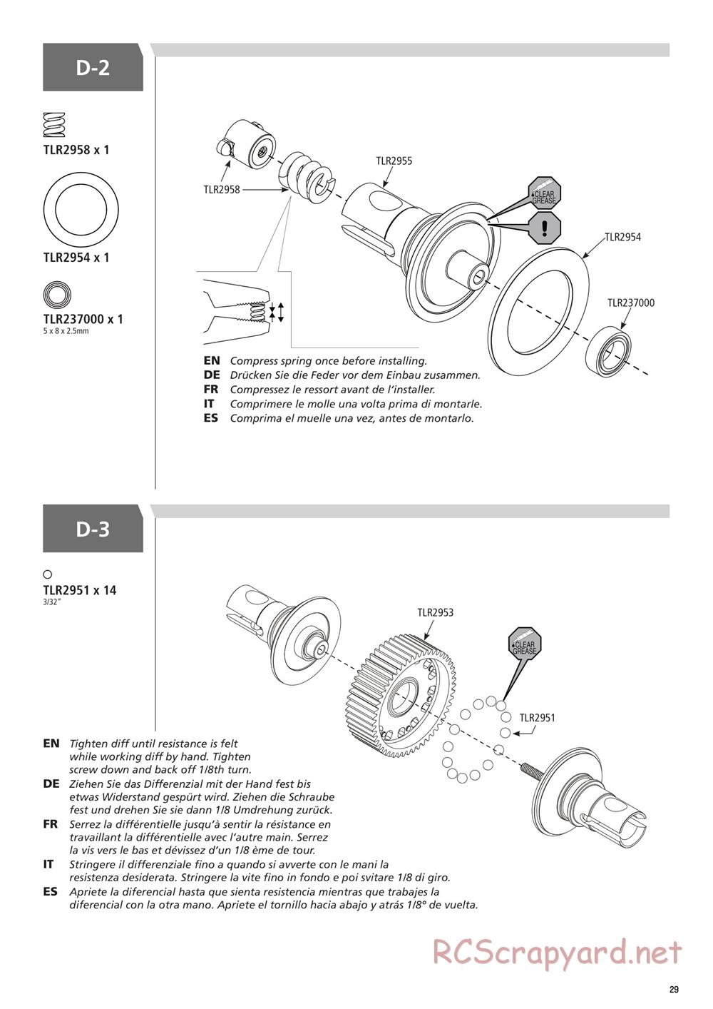 Team Losi - 22T 3.0 MM Race - Manual - Page 29