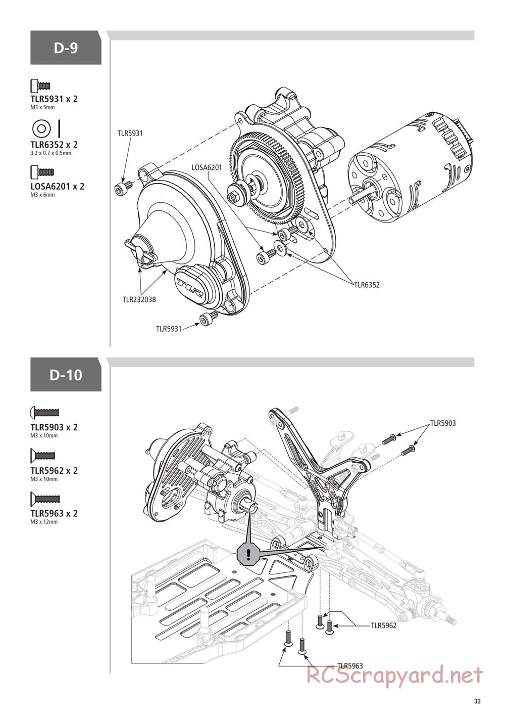 Team Losi - 22T 3.0 MM Race - Manual - Page 33