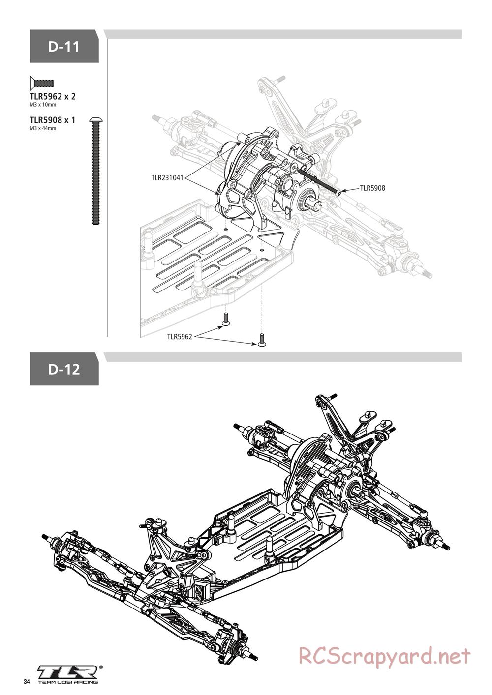 Team Losi - 22T 3.0 MM Race - Manual - Page 34