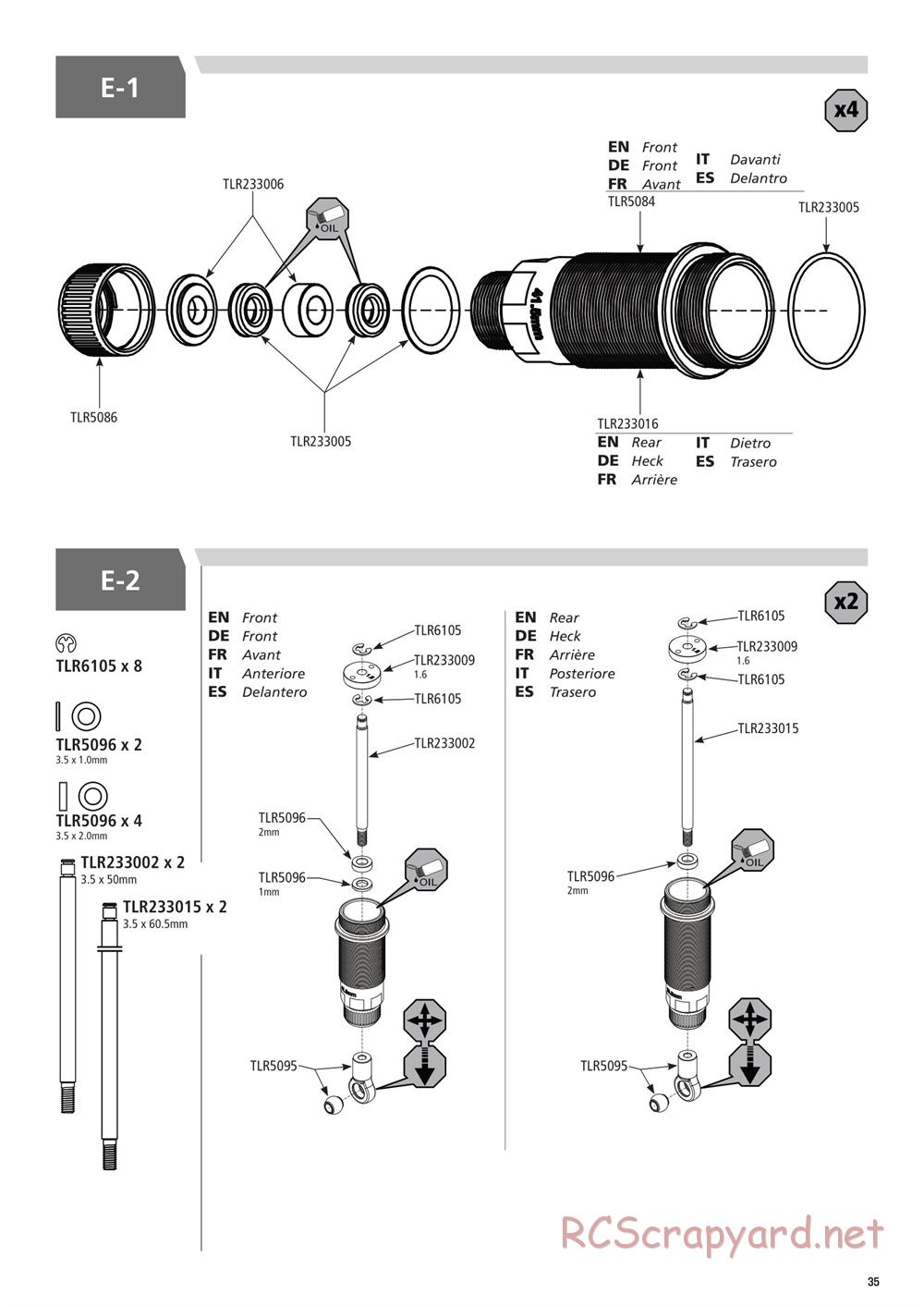 Team Losi - 22T 3.0 MM Race - Manual - Page 35