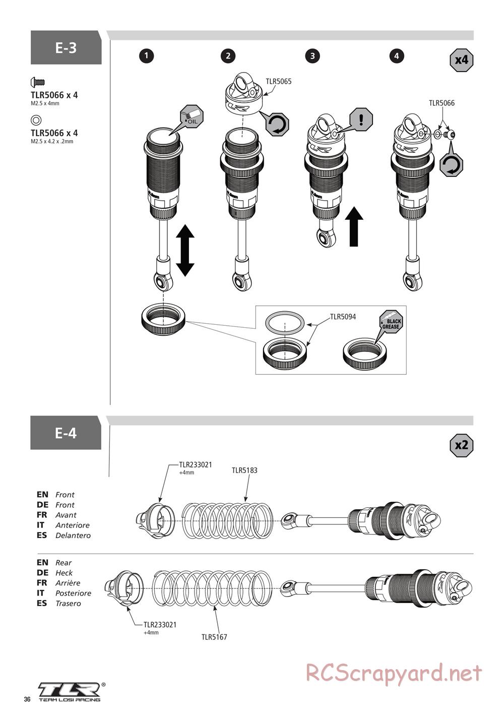 Team Losi - 22T 3.0 MM Race - Manual - Page 36