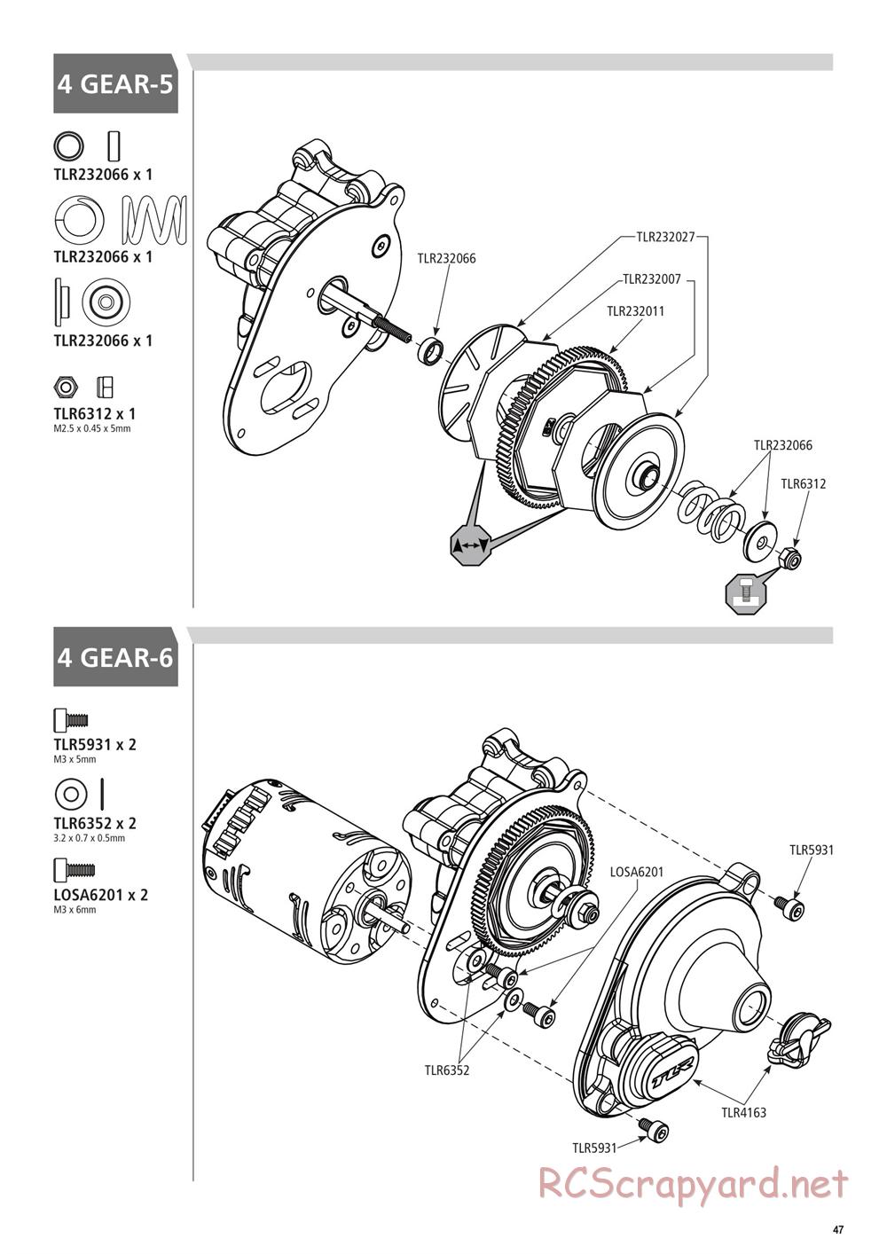 Team Losi - 22T 3.0 MM Race - Manual - Page 47
