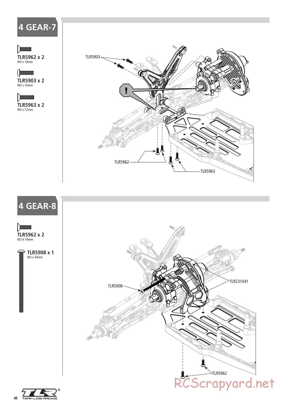 Team Losi - 22T 3.0 MM Race - Manual - Page 48