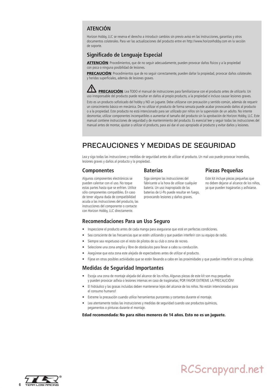 Team Losi - TLR 22 4.0 Race - Manual - Page 6