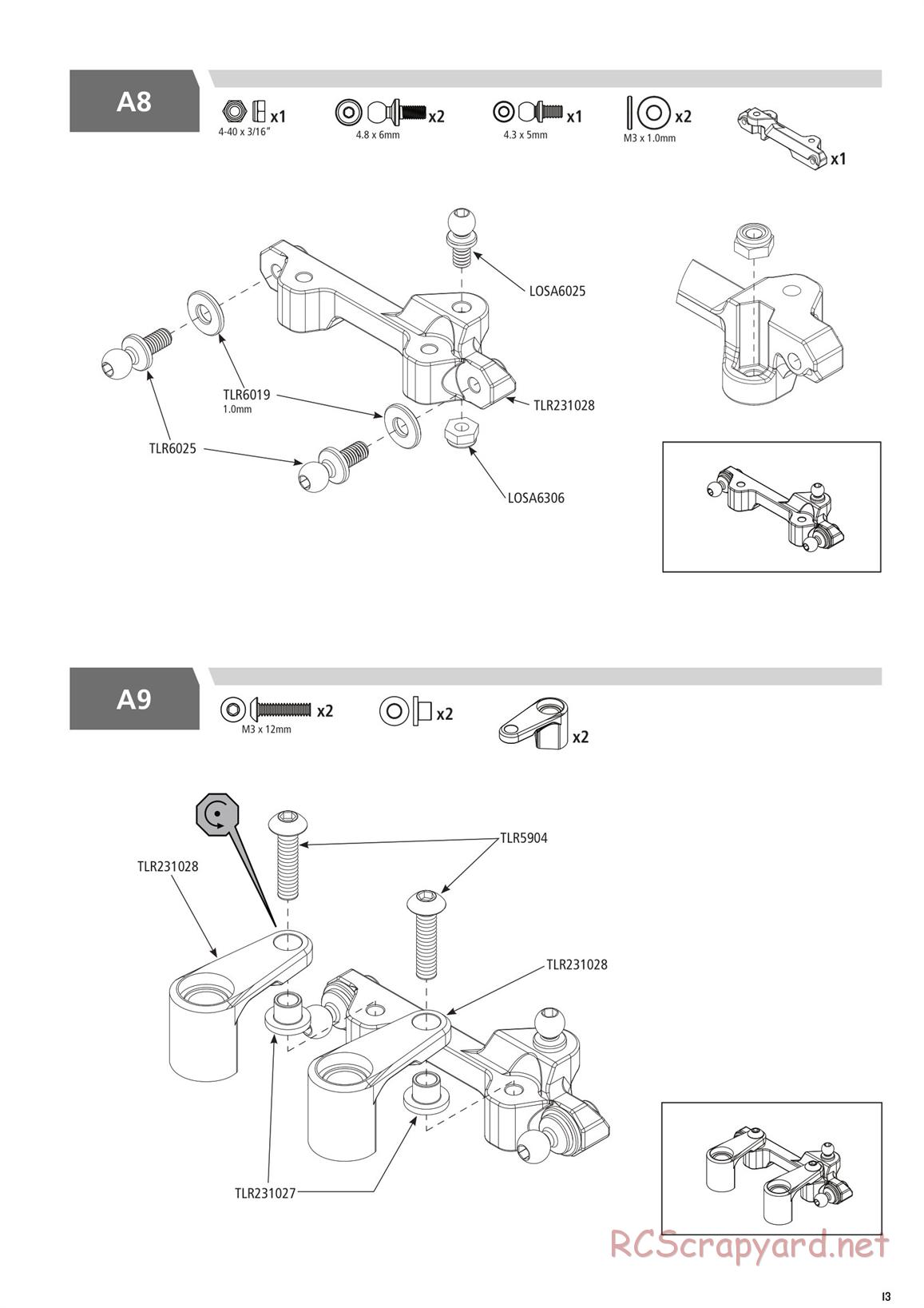 Team Losi - TLR 22 4.0 Race - Manual - Page 13